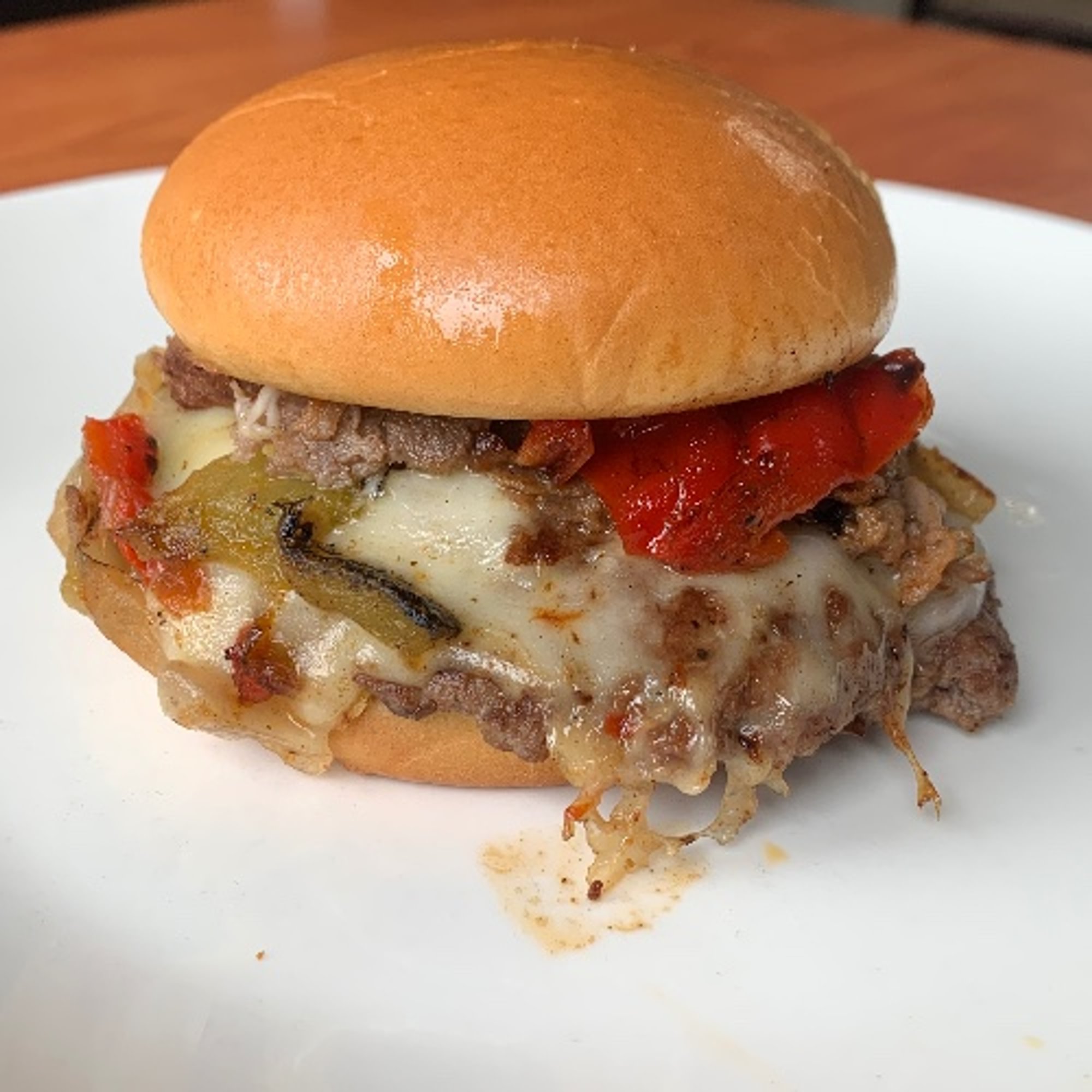 Philly Cheesesteak Burger
