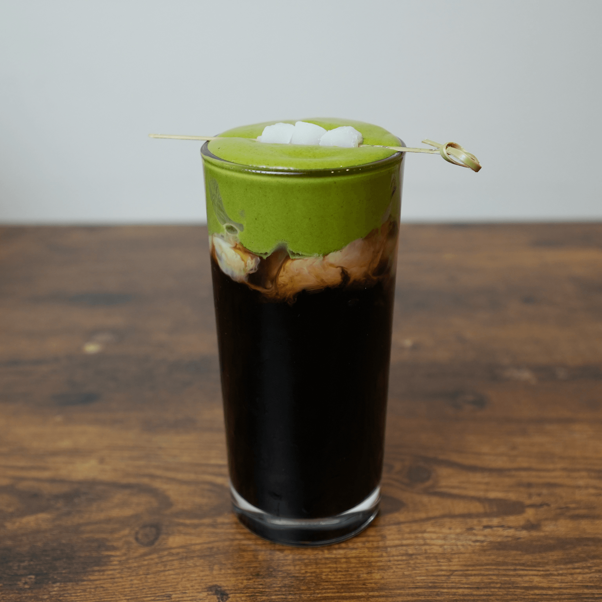 Thai Iced Coffee + Matcha Cloud