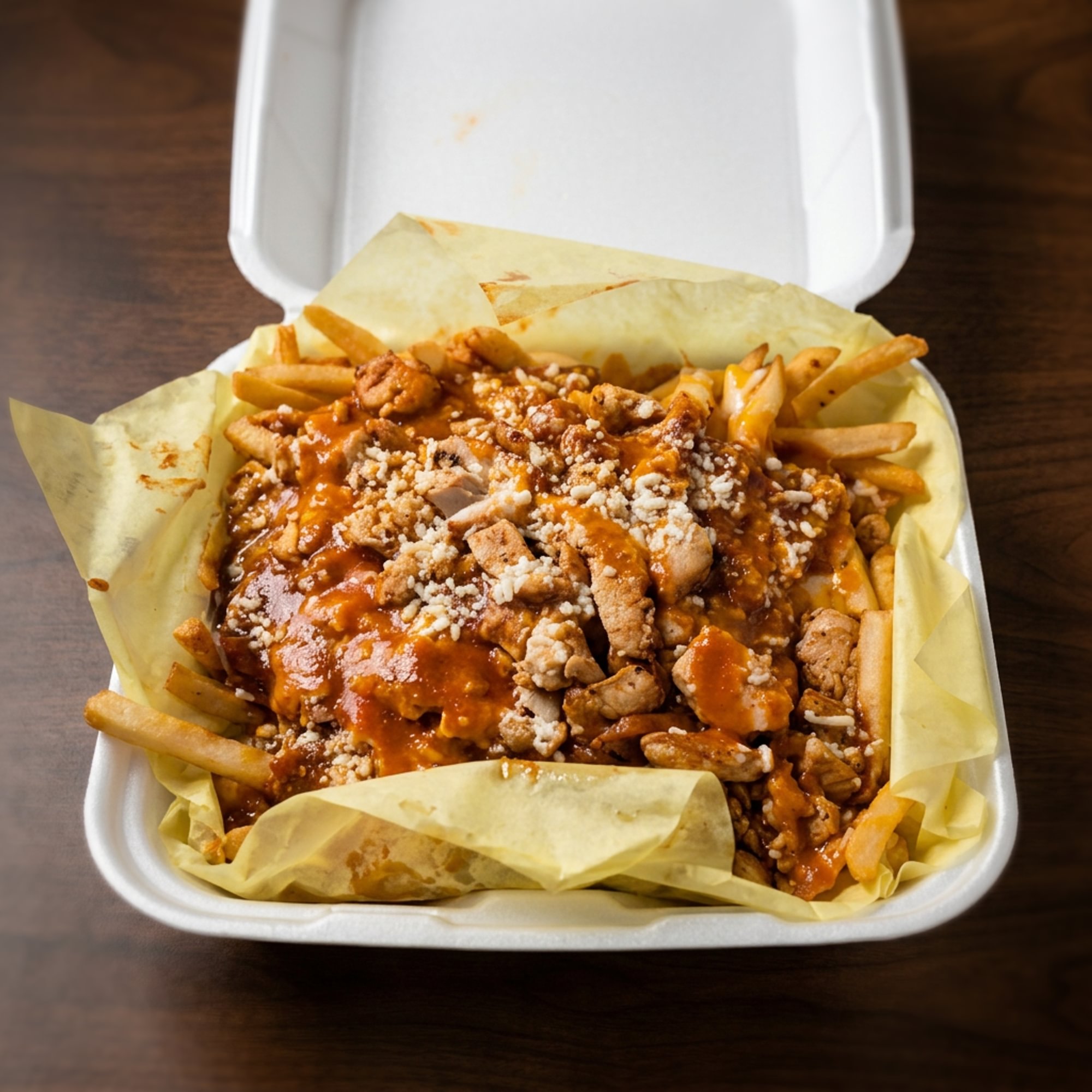 Chicken Enchilada Fries