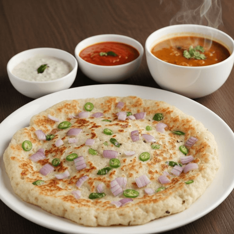 Onion Chilli Uthappam