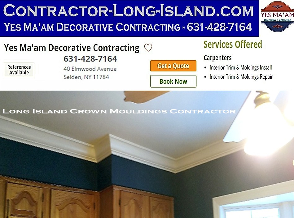 Exquisite Ceiling Crown Molding | 631-428-7164 | Contractor Long Island