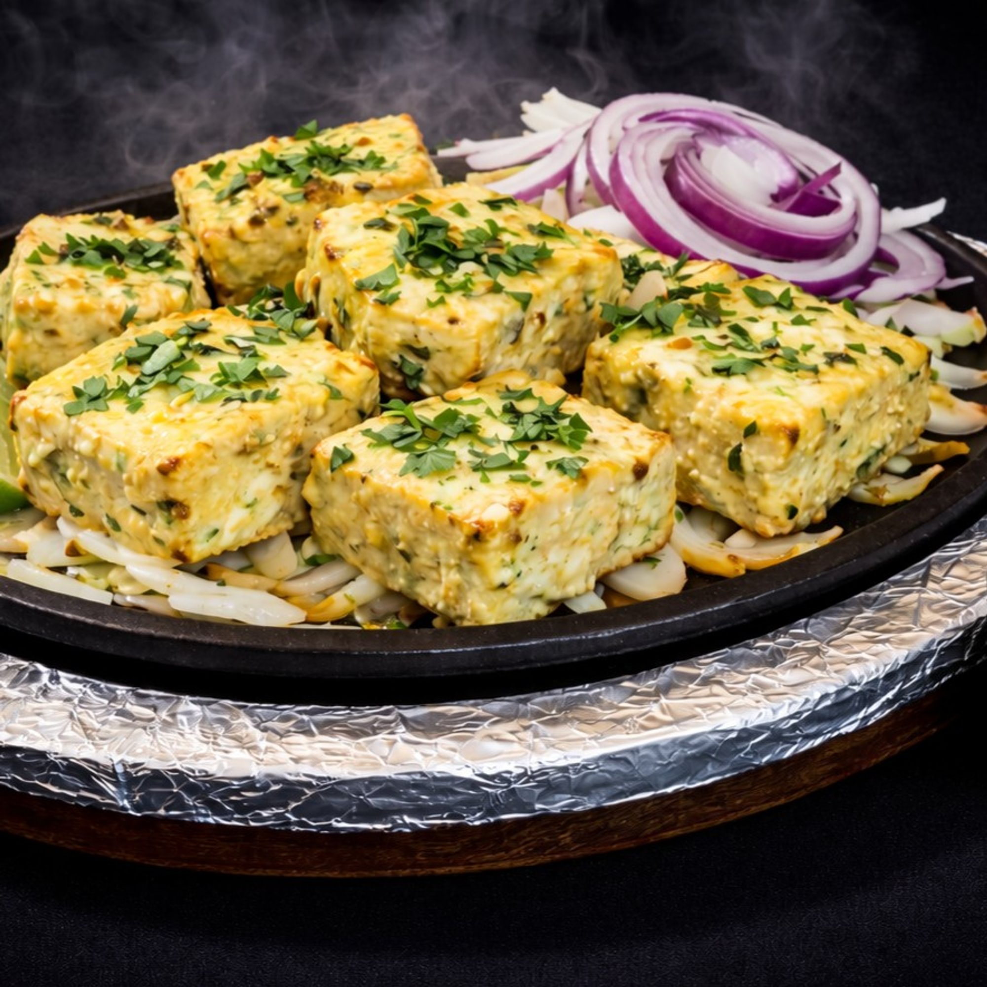 Afghani Paneer Sizzlers