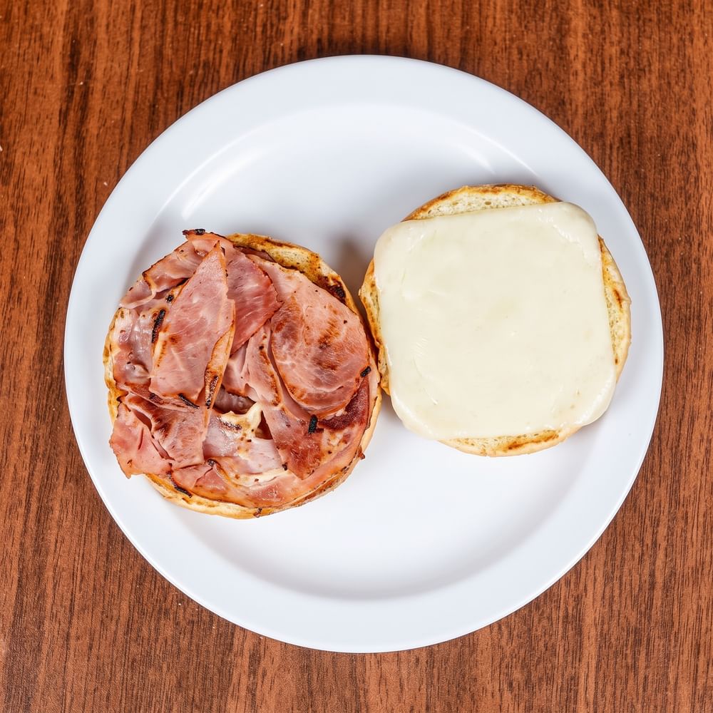 Round Ham & Cheese Sandwich
