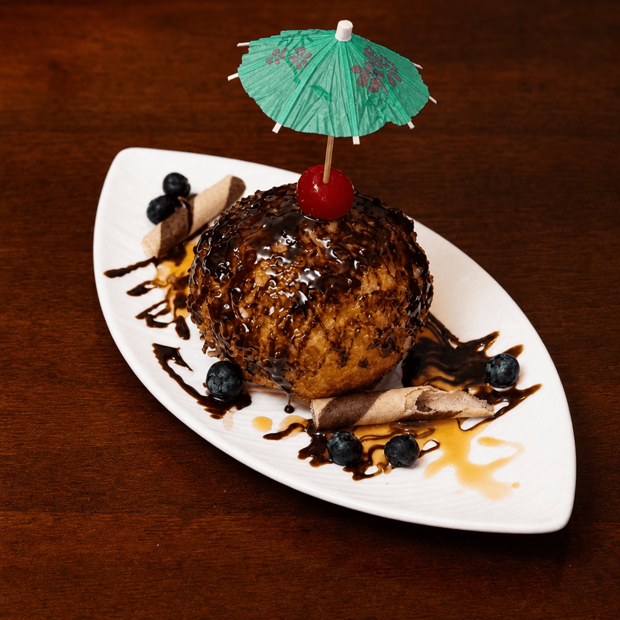 Coconut Crumbled Fried Ice Cream