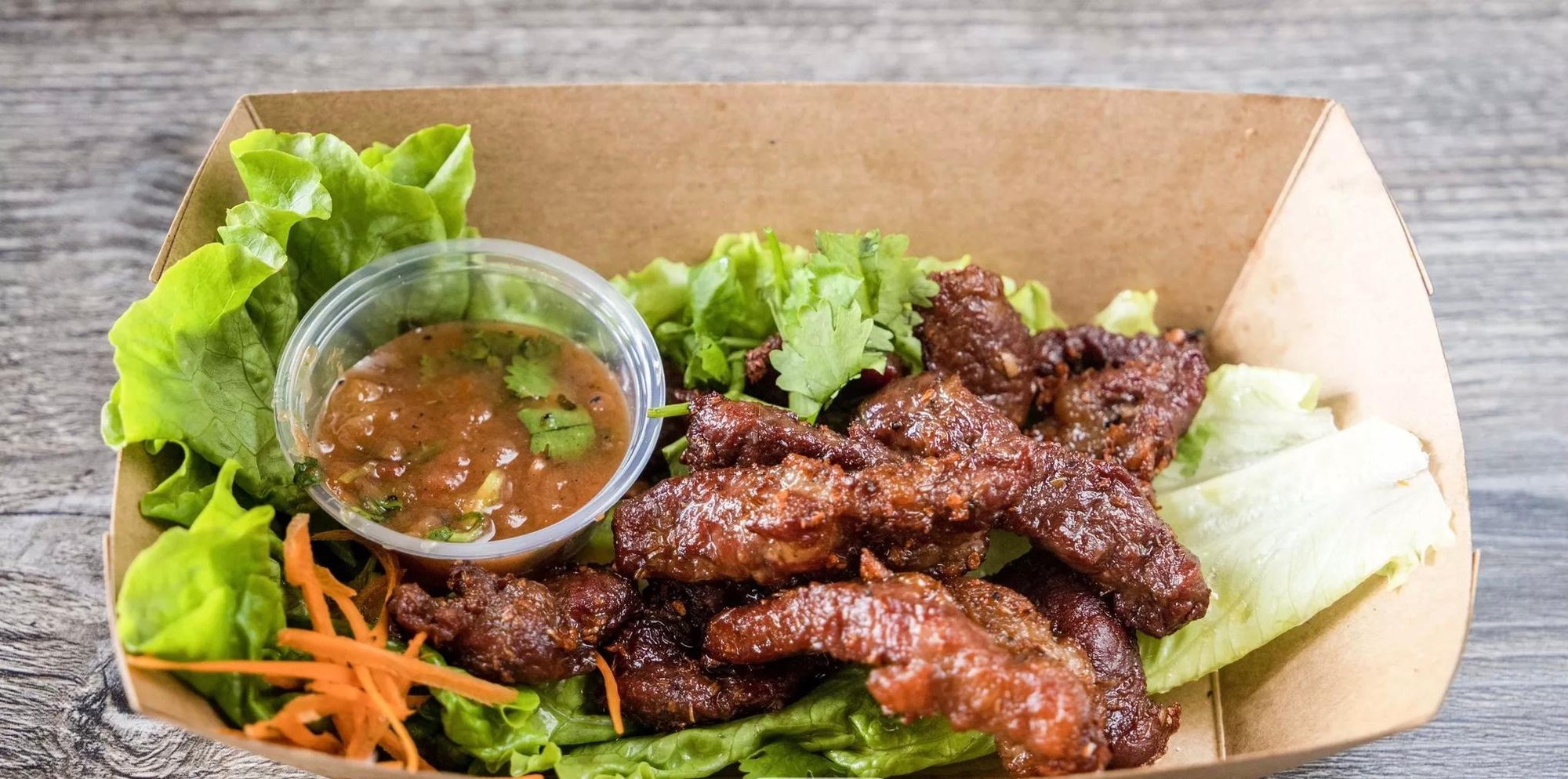 beef jerky (seen lod) W/sticky rice