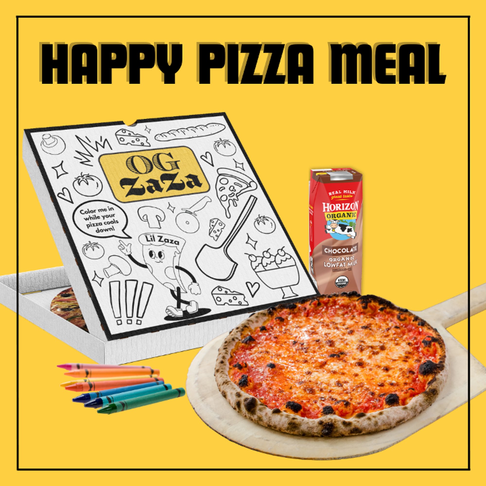 Happy Pizza Meal