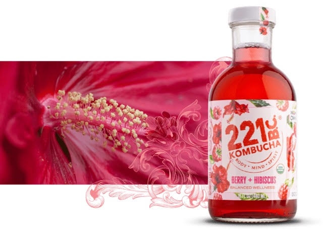 Berry + Hibiscus Kombucha
