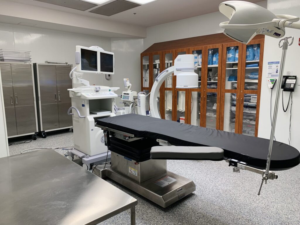 A treatment room at Azura Vascular Care Capitol City