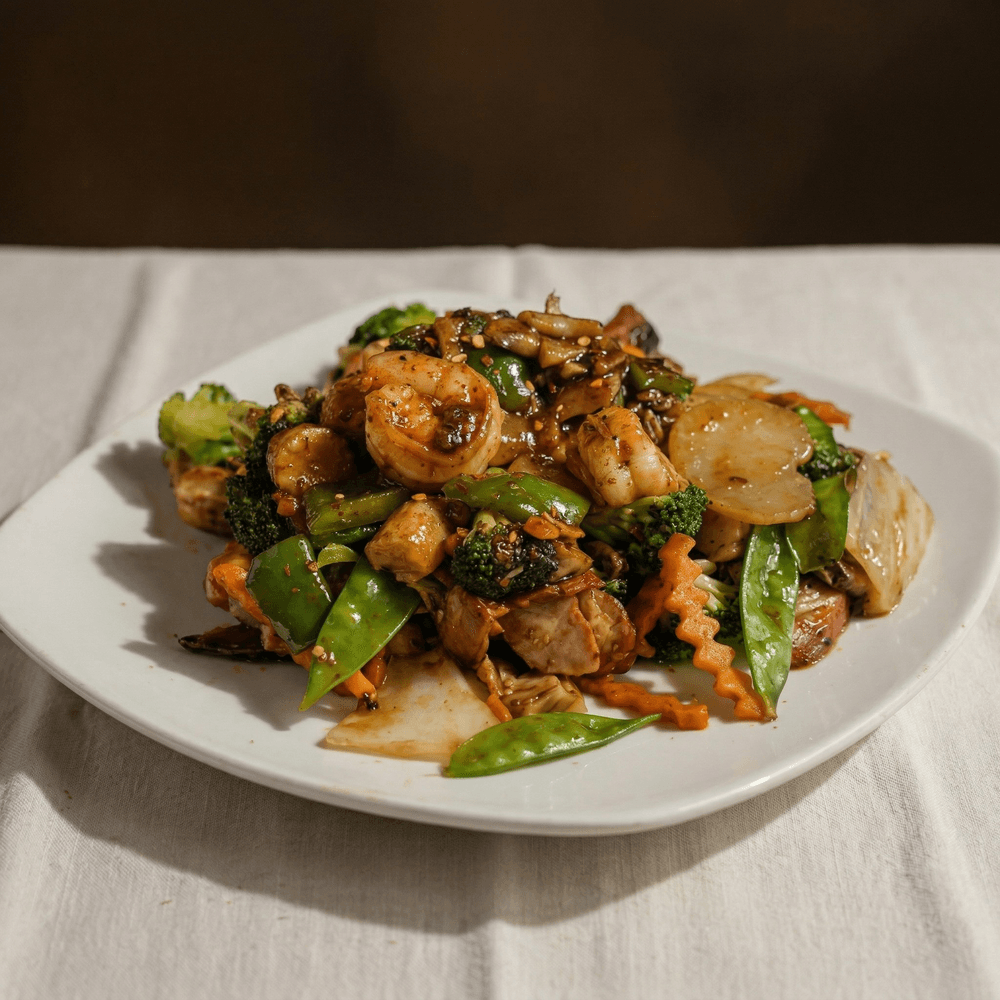 Fresh Jumbo Shrimp with Garlic Sauce