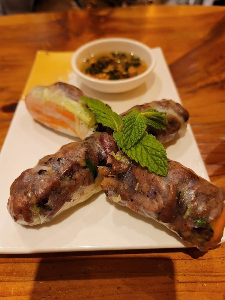 Grilled Pork Spring Roll