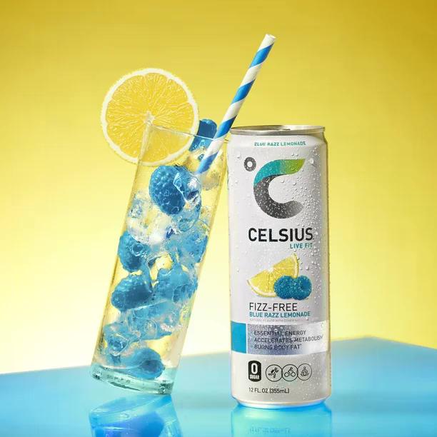 CELSIUS Fizz-Free Blue Razz Lemonade 12oz