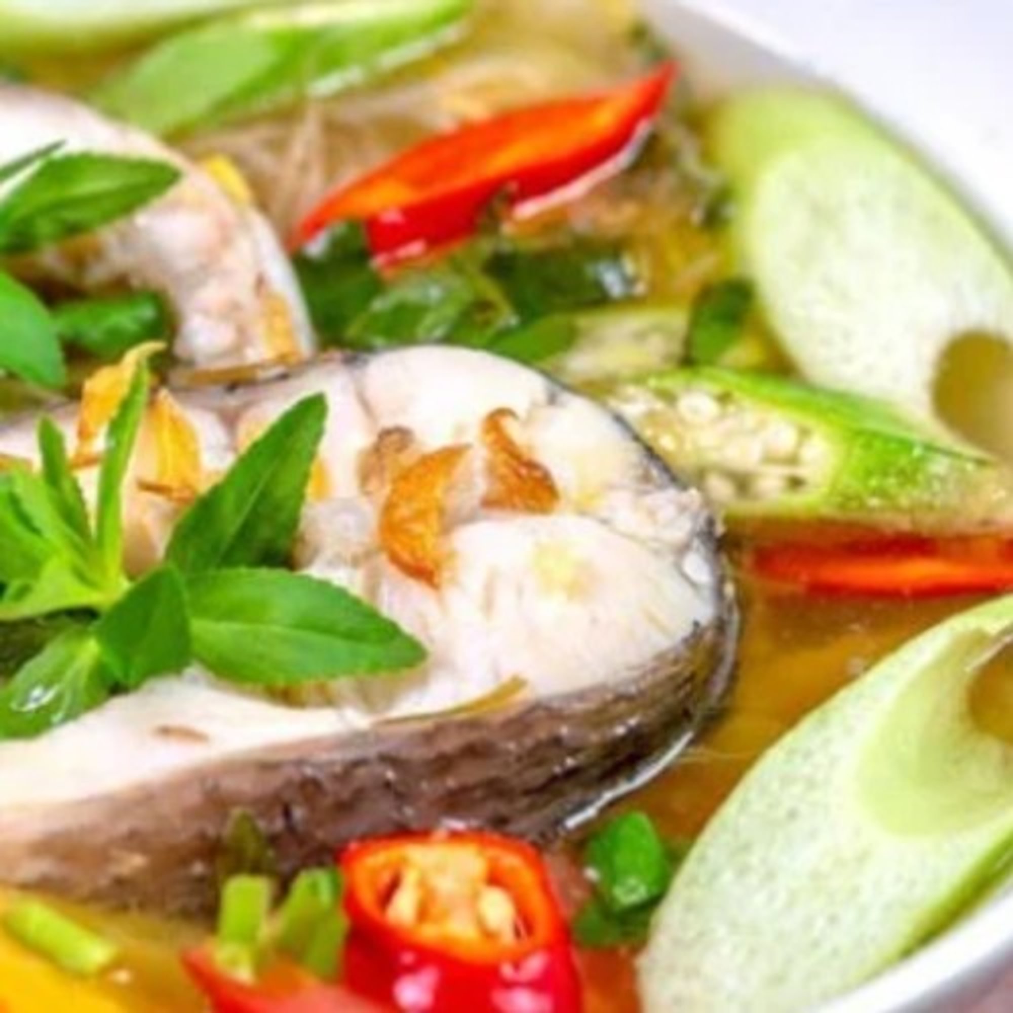 Tom Yum Catfish Soup - Canh Chua Ca Bong Lau