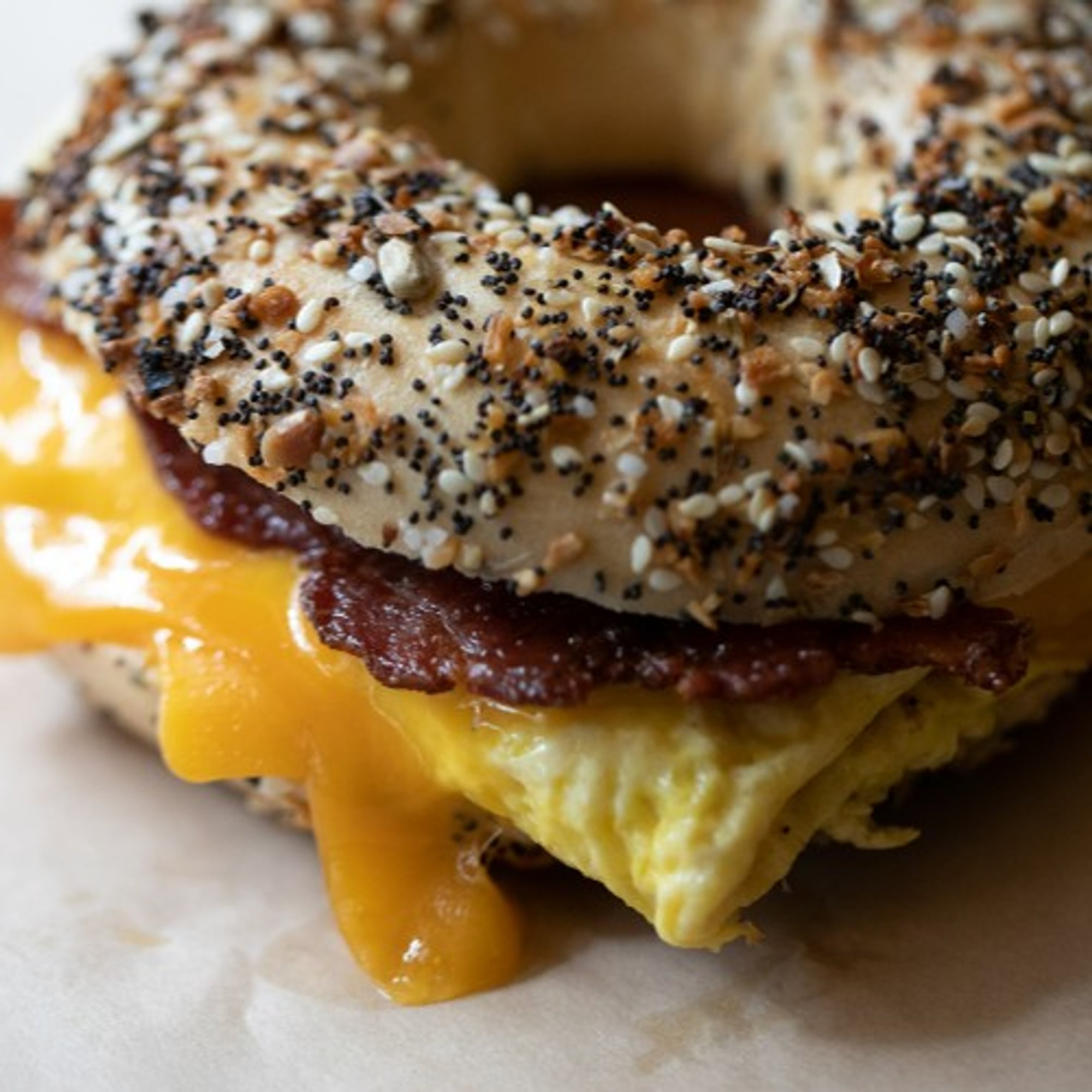 Egg, Meat and Cheese Sandwich