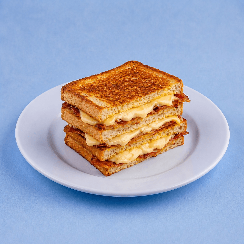 French Toast Grill Ham Cheese