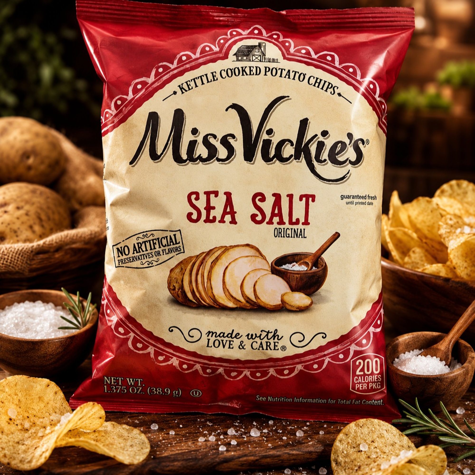 Miss Vickie's Sea Salt Kettle Potato Chips