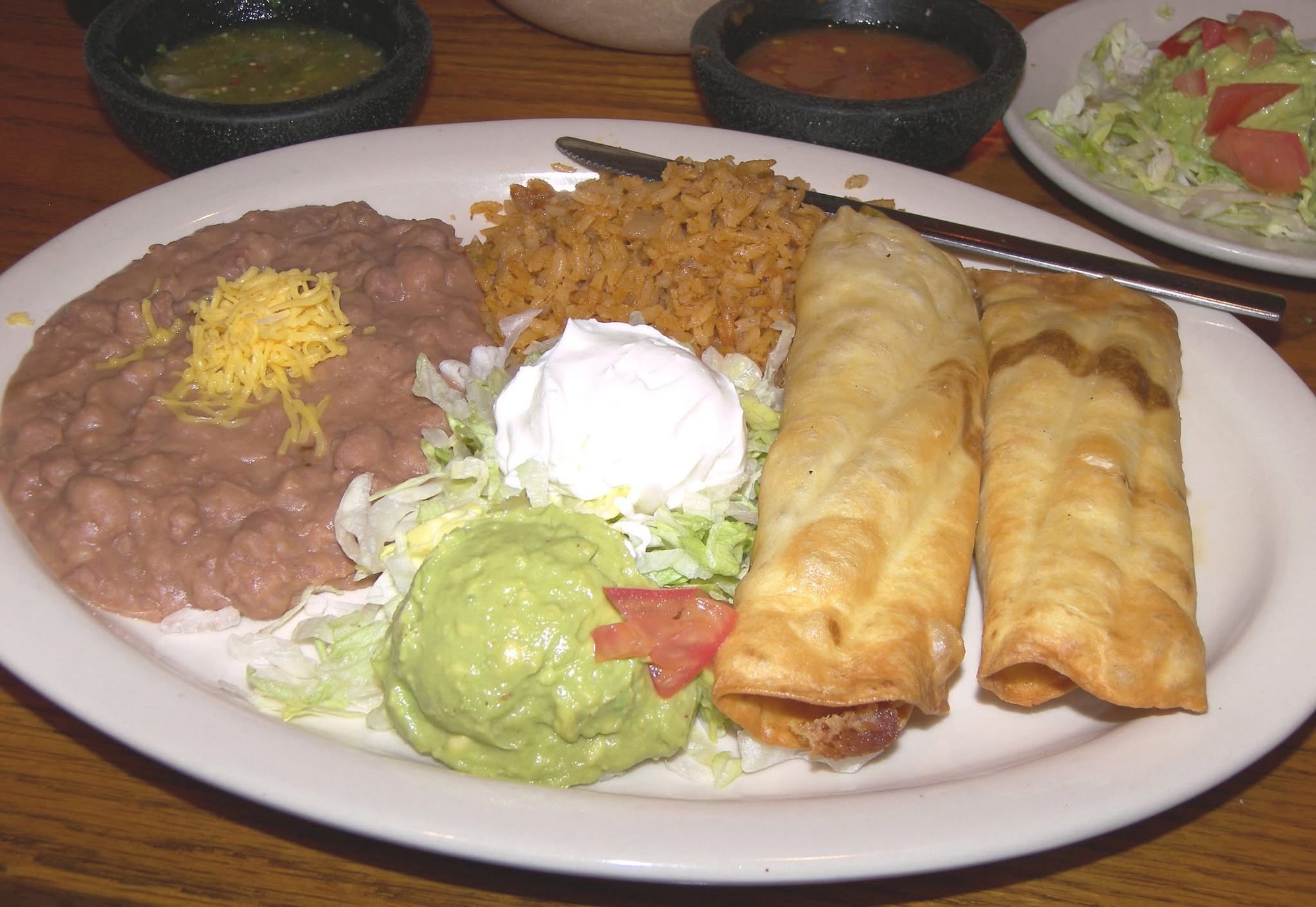 Flautas "Chicken" Dinner