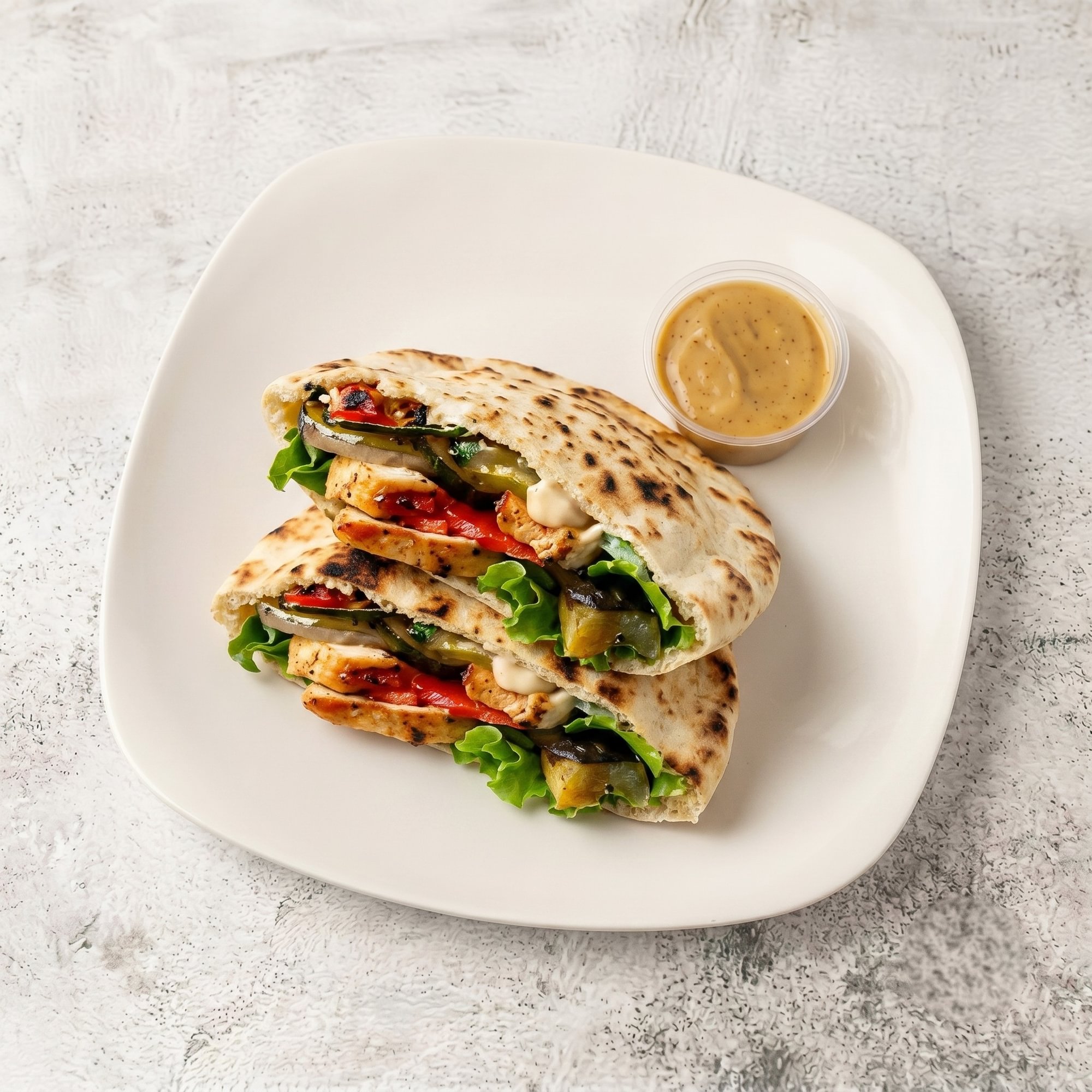 Mediterranean Chicken Pita Club