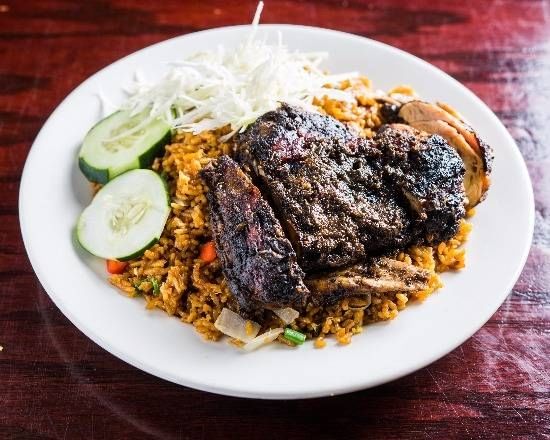 Small Jerk Chicken with Fried Rice