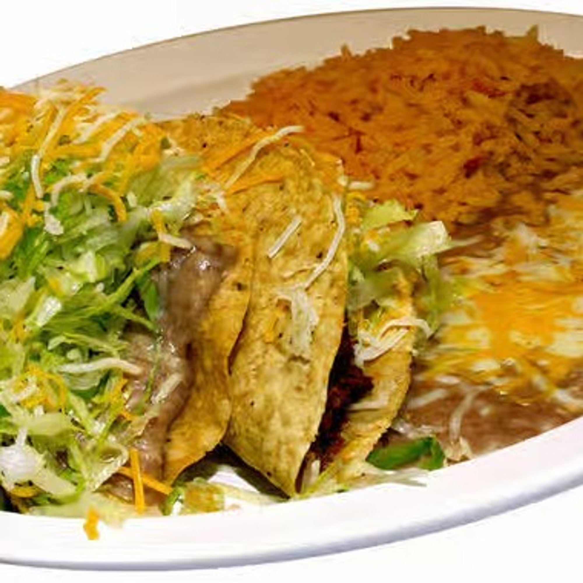 Bean Tostada & Beef Taco Combo