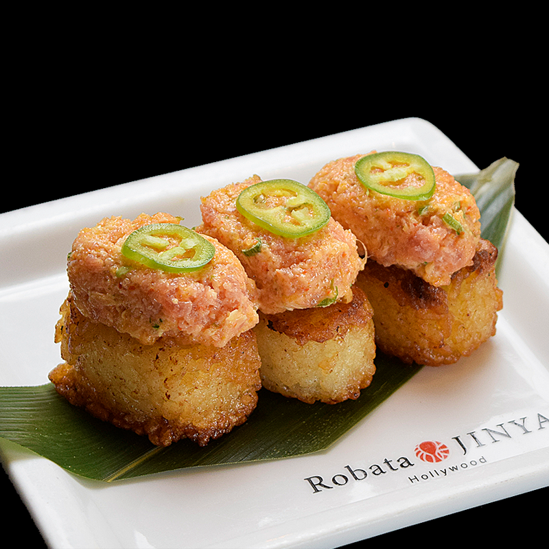 Click to expand image of Crispy Rice w/ Spicy Tuna (3 pcs.)