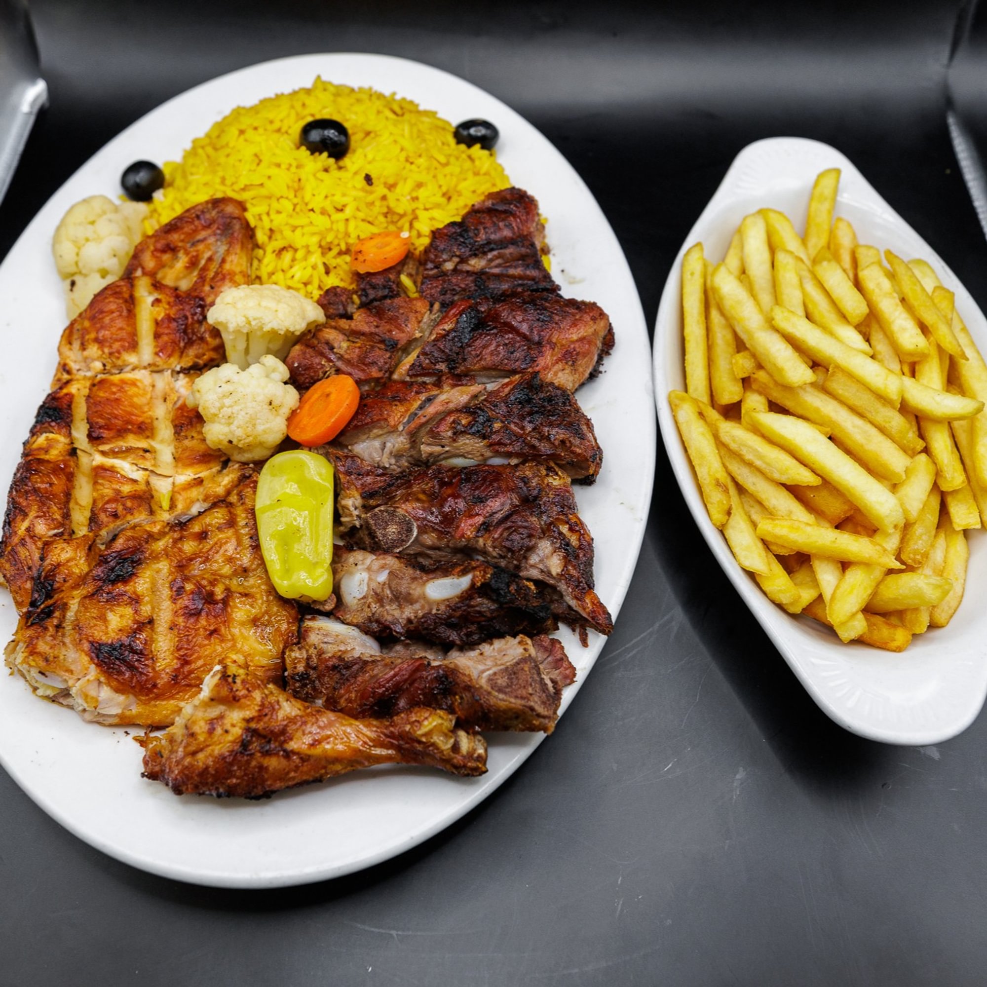 BBQ Chicken Pork Rib Combo