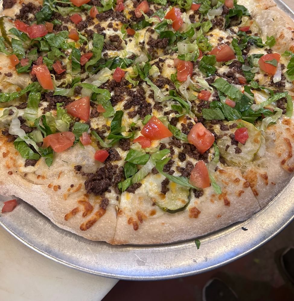 Semi-Famous Samburger Specialty Pizza