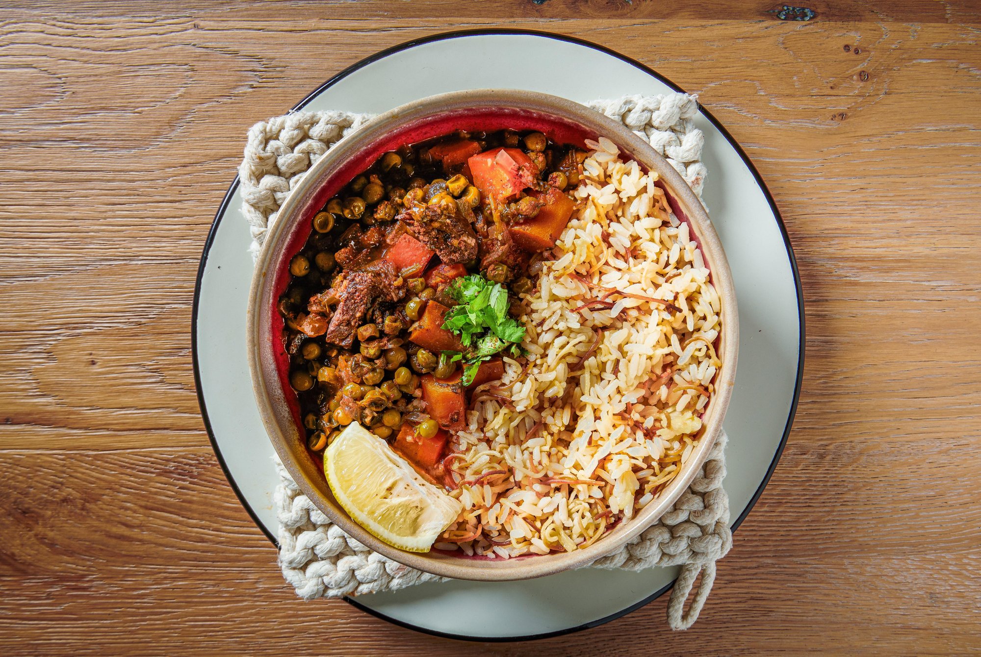 Slow-Cooked Beef, Peas & Carrots