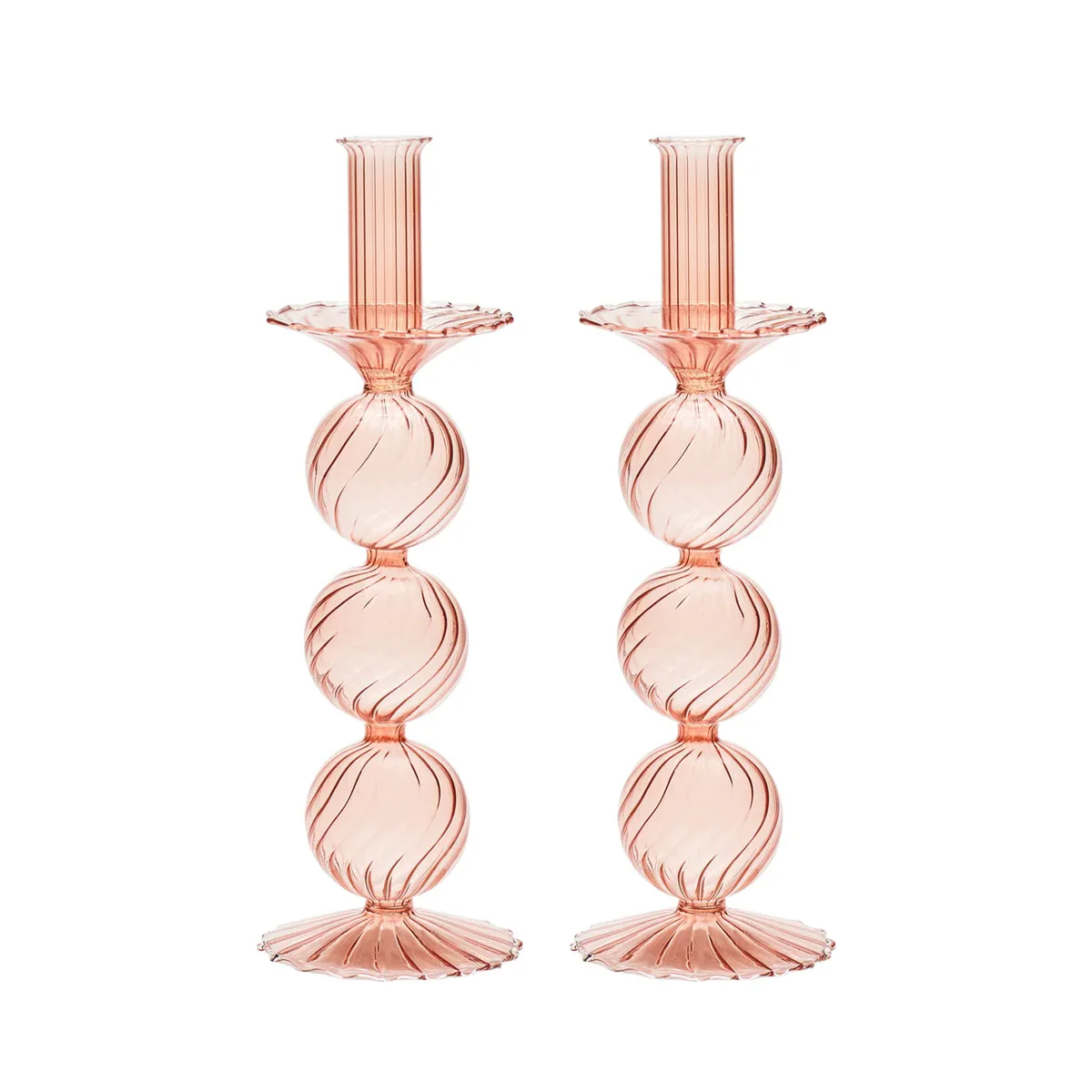 Kim Seybert Iris Candlestick - Set of 2
