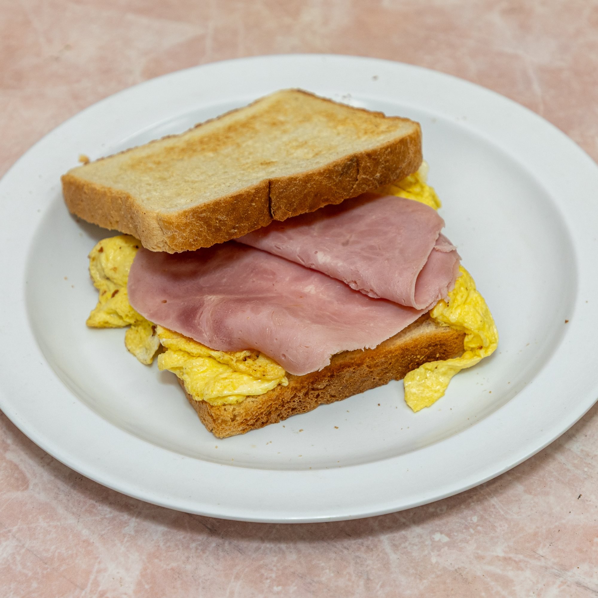 Ham Egg and Cheese Sandwich