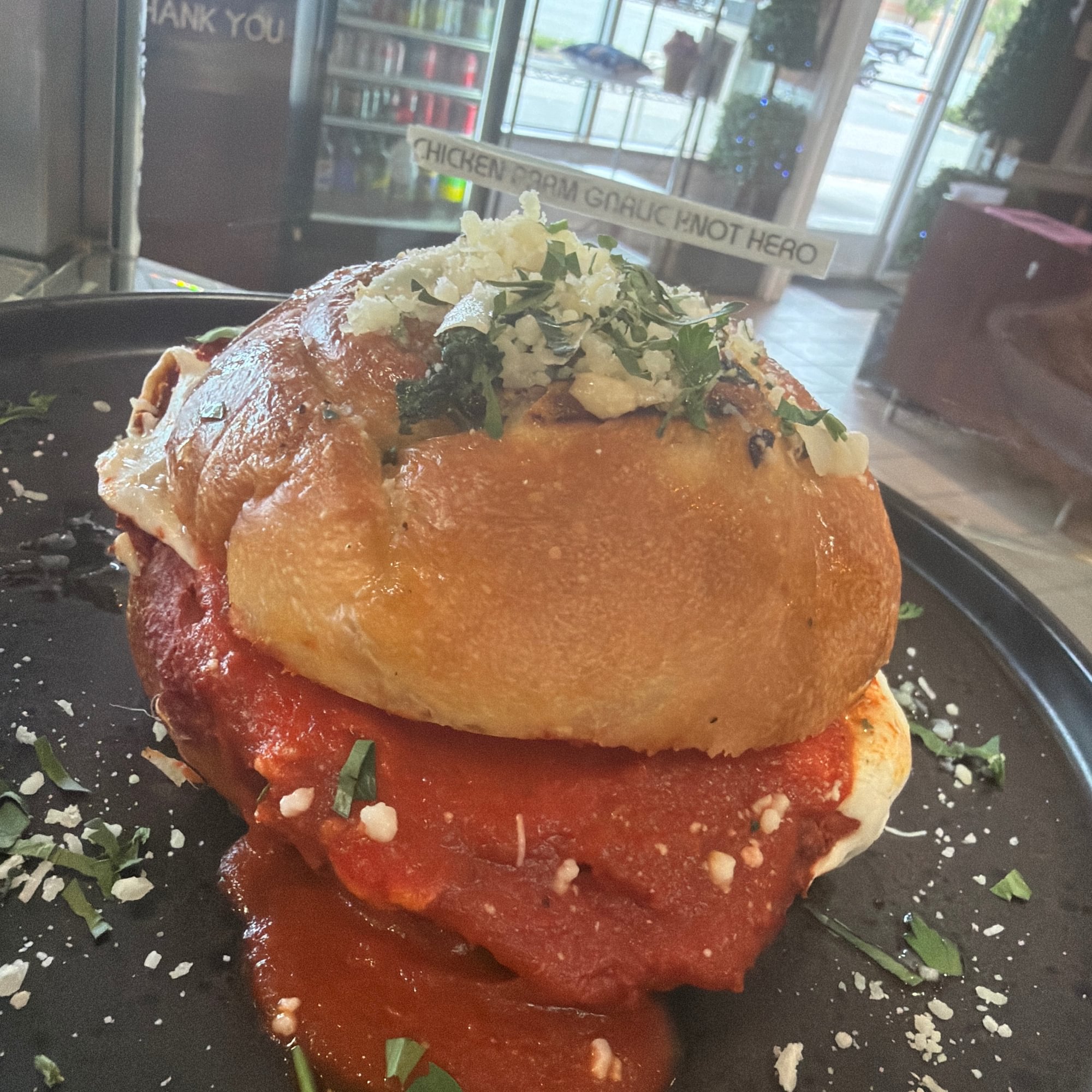 Chicken Parm Garlic Knot