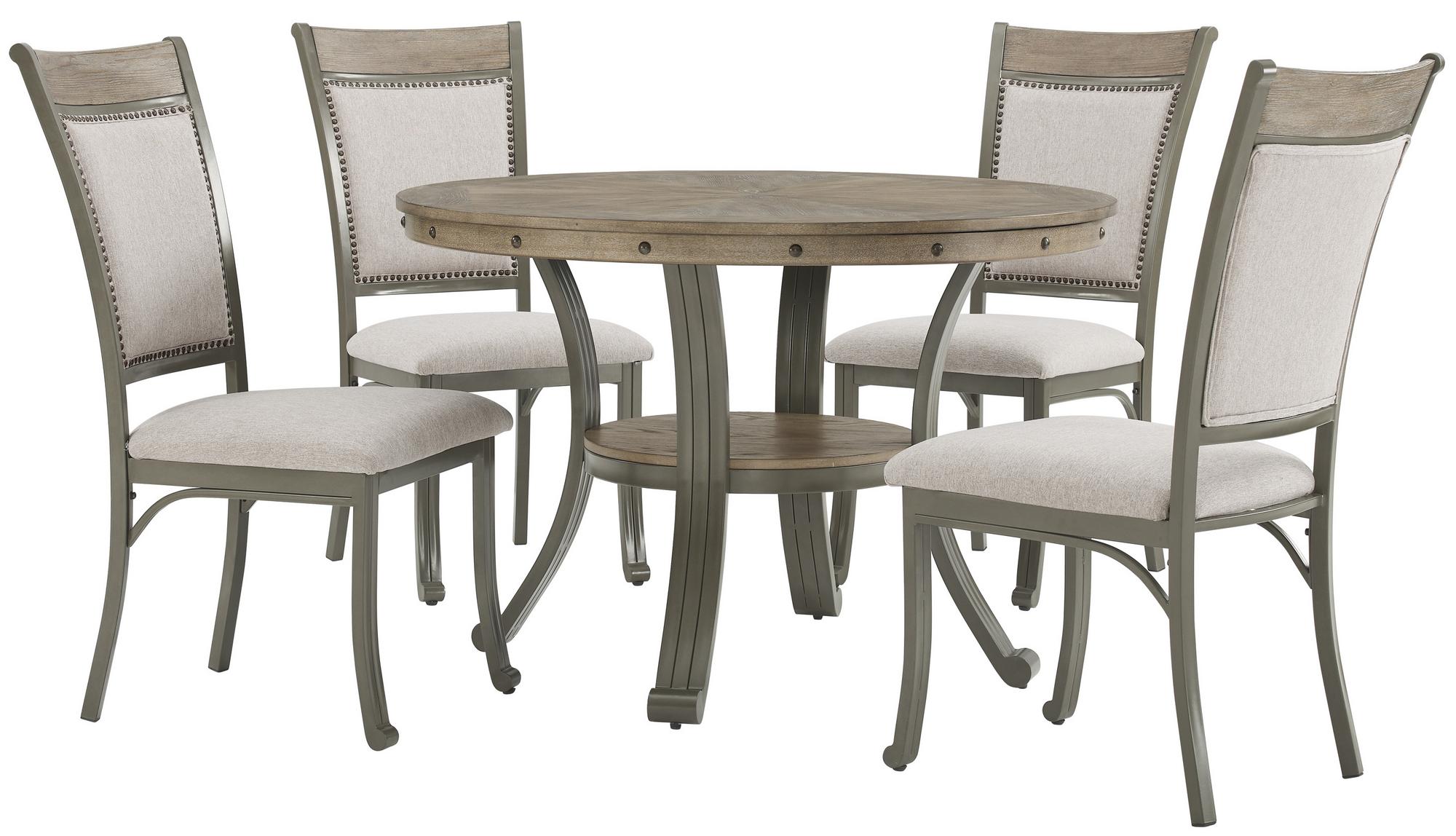 5 -Piece Franklin Pewter Dining Set