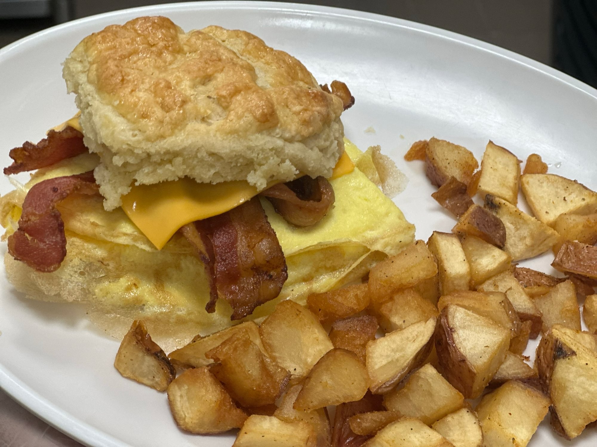 Biscuit Breakfast Sammich Meal