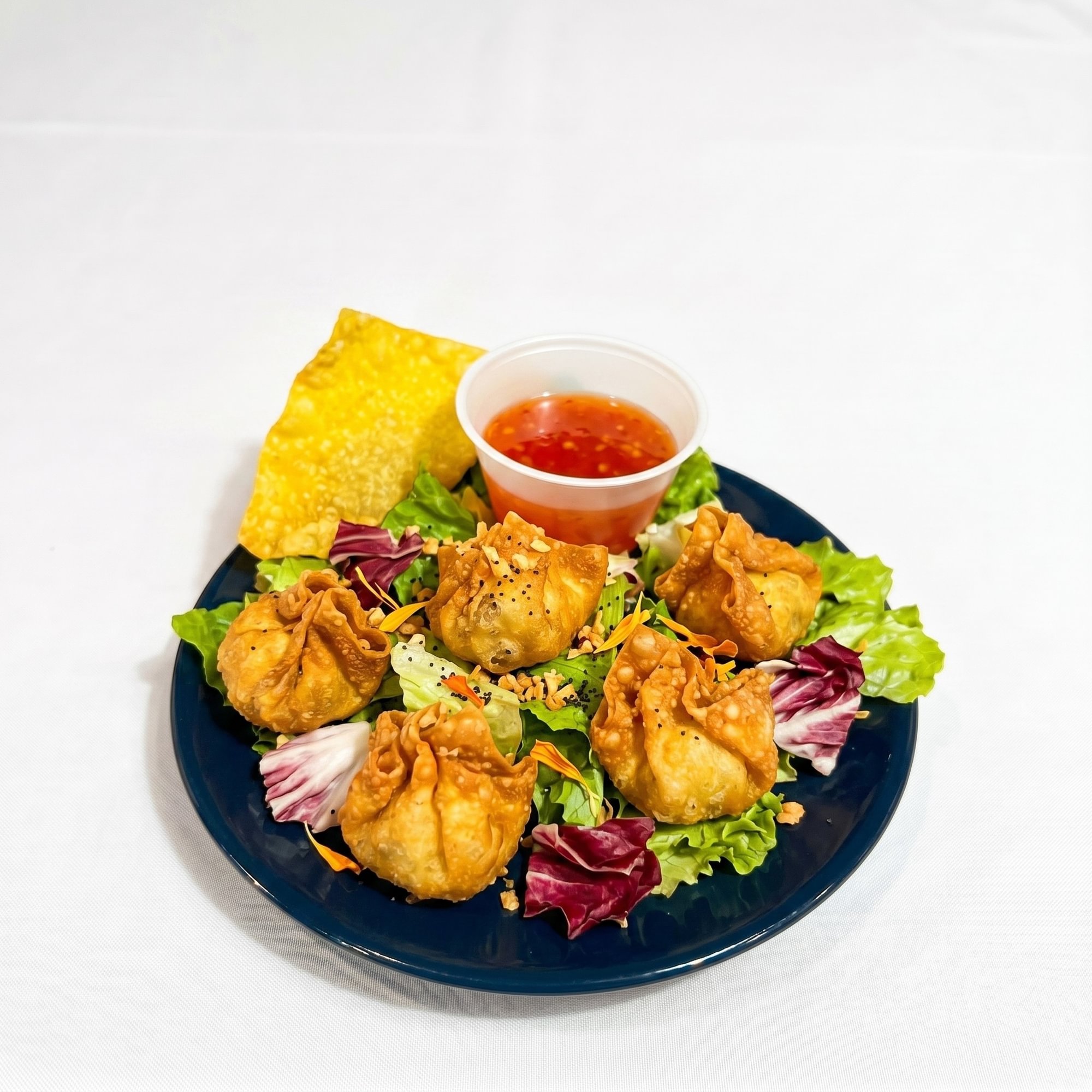 Fried Quail Egg Wontons