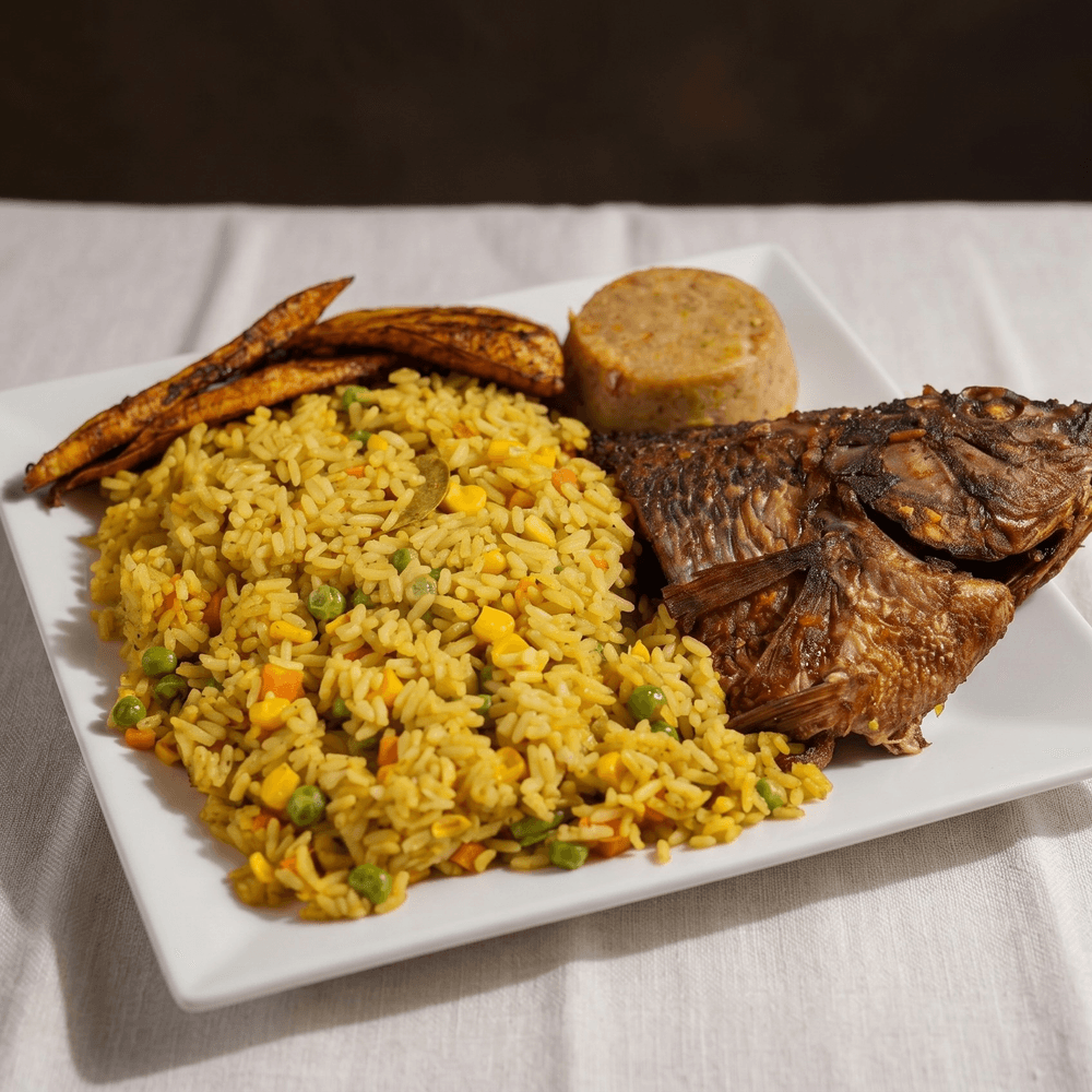 Fried Rice with Plantain