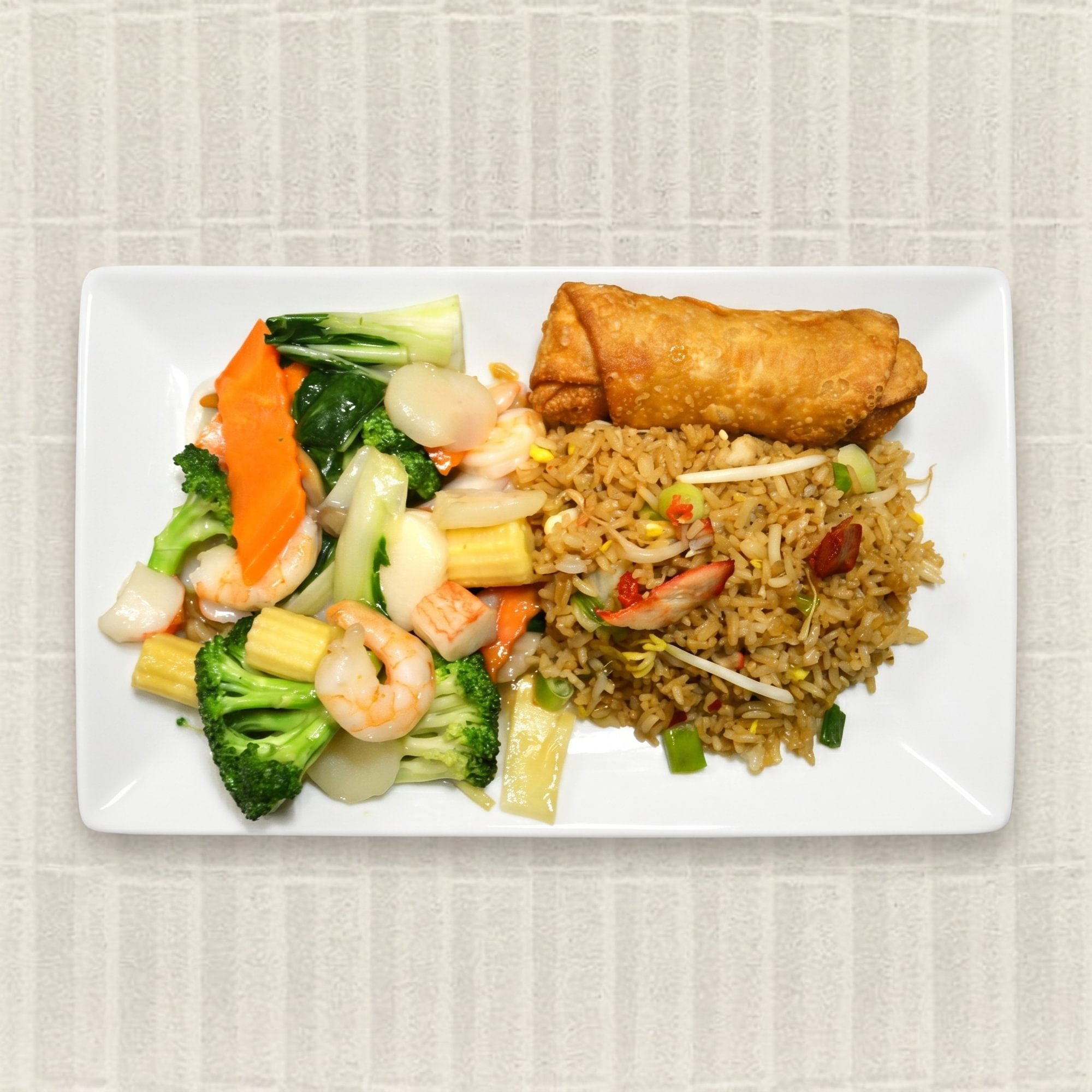 29. Seafood with Chinese Vegetables Platter