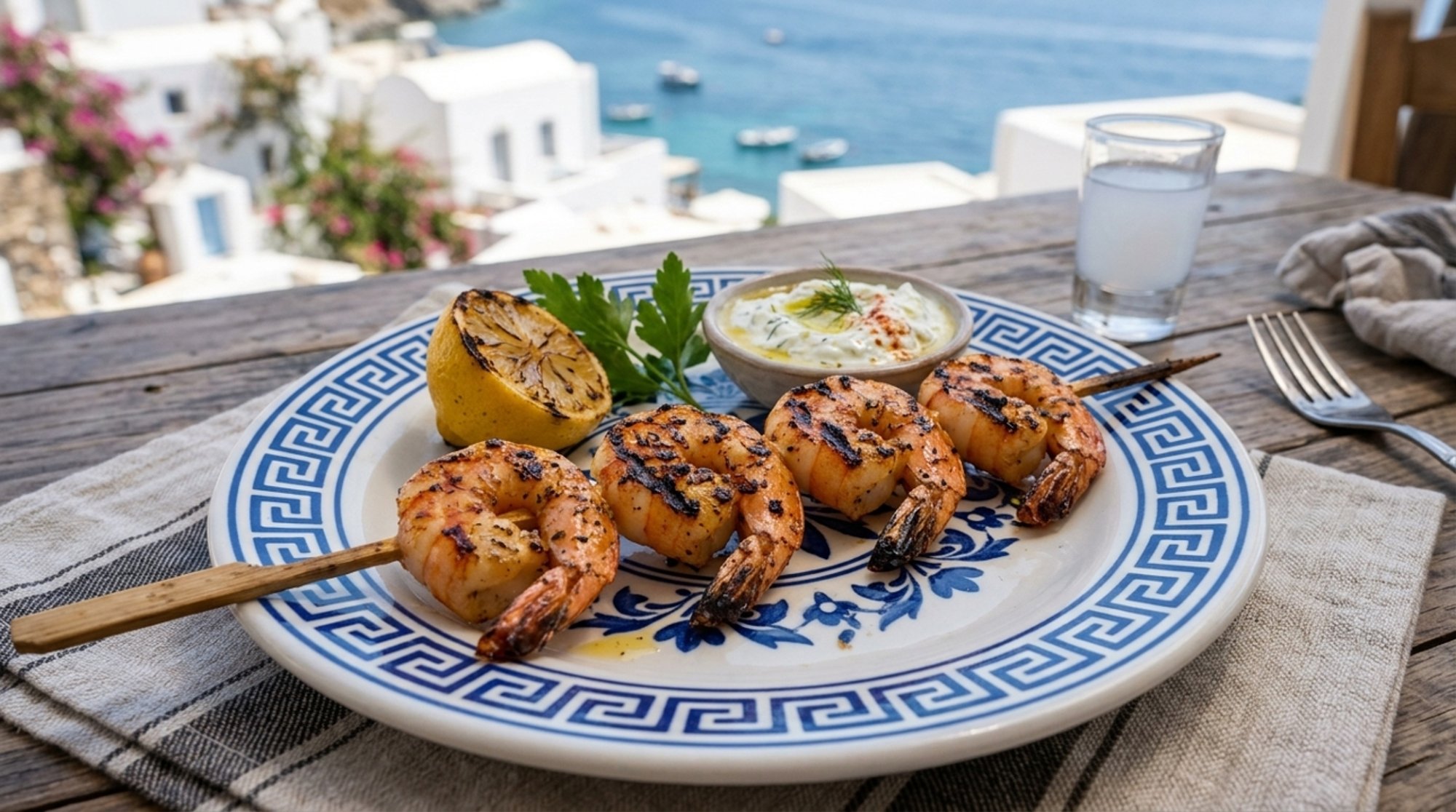 SHRIMP SOUVLAKI (1)