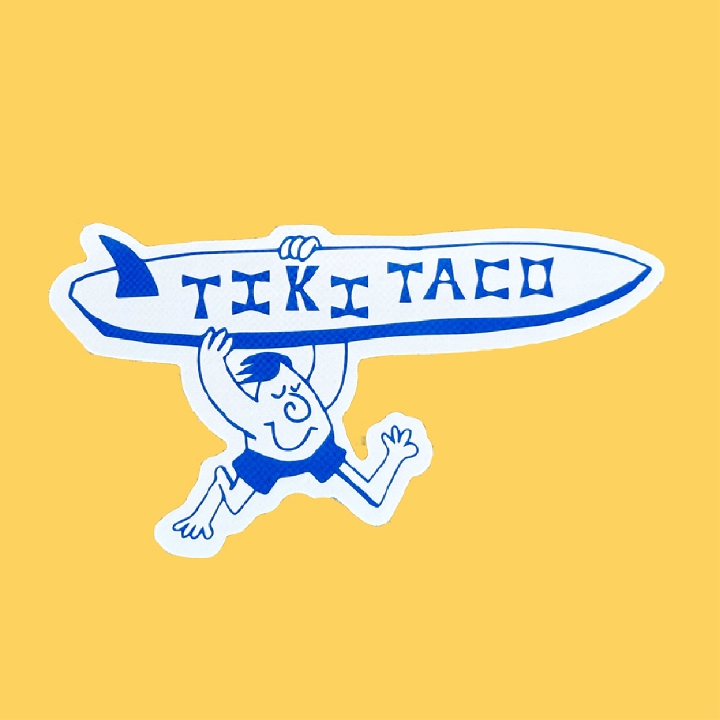 TACO SURFER STICKER