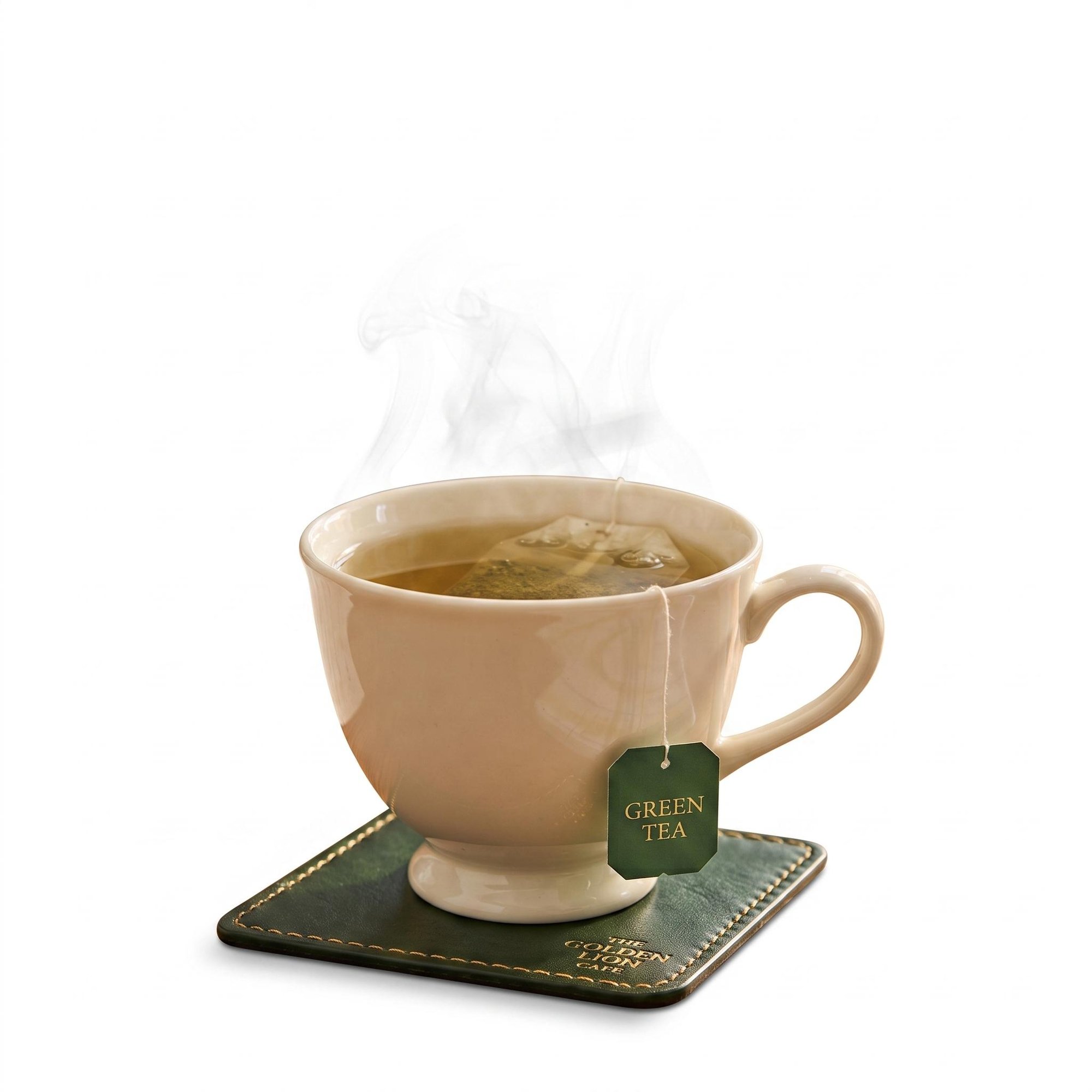 Hot green tea