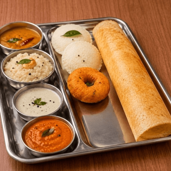 Idli (2) /Vadai (1) /Mini Dosa (1) /Pongal