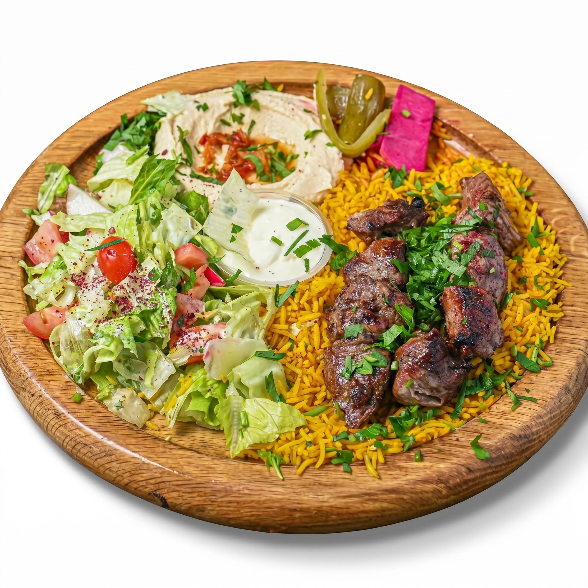 Lamb Kabob Platter