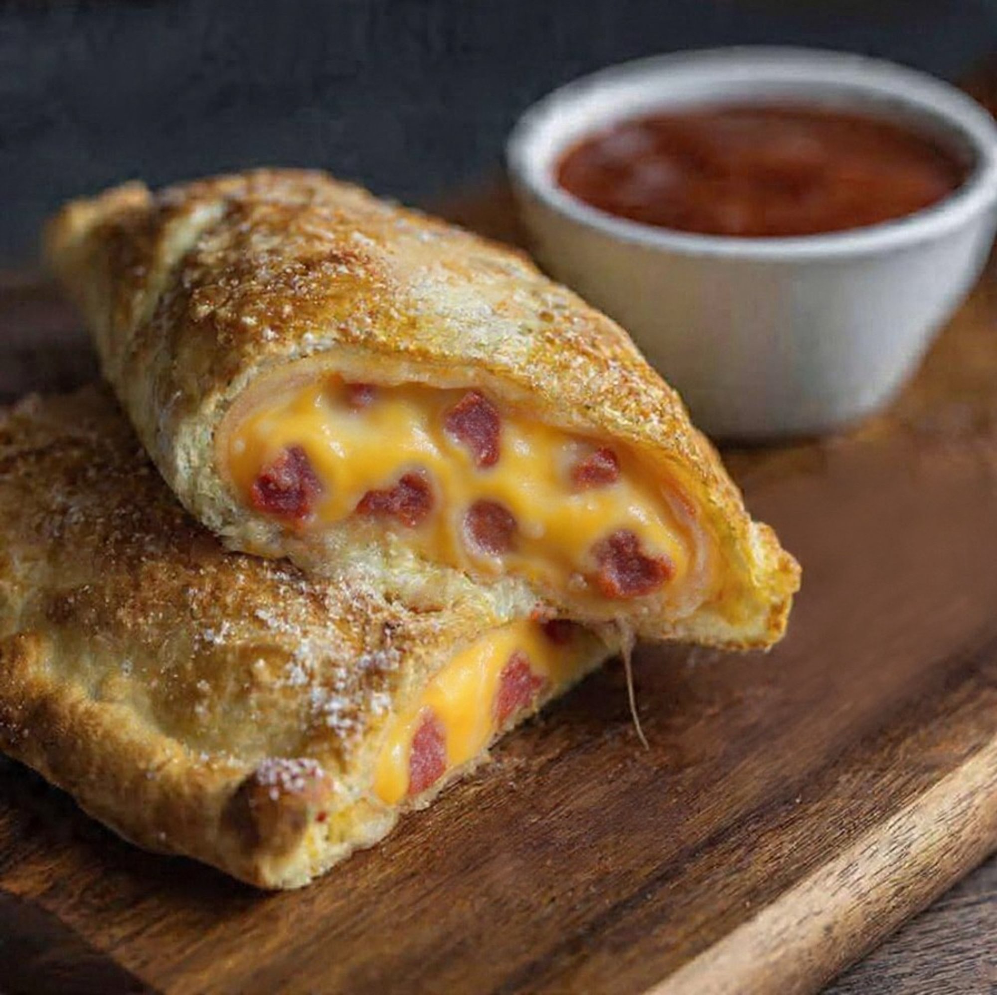 Bacon Cheeseburger Calzone