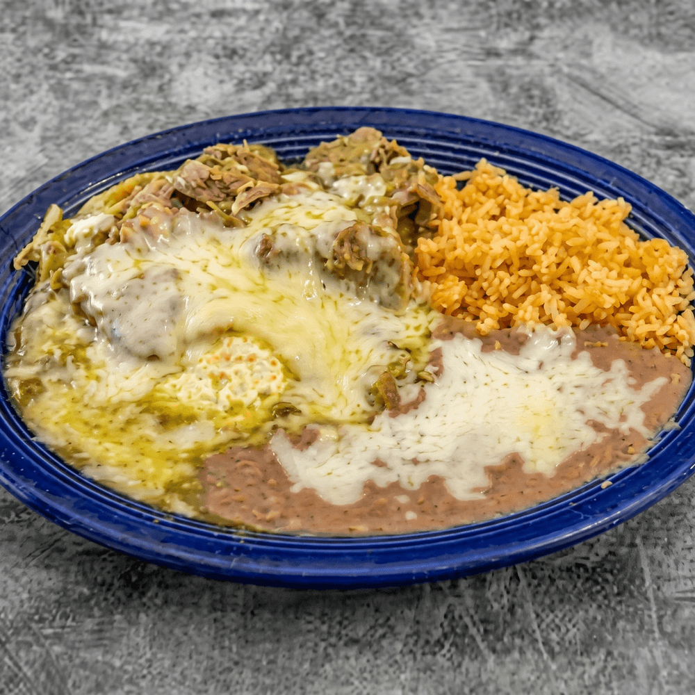 Huevos Con Chile Verde o Rojo Plate