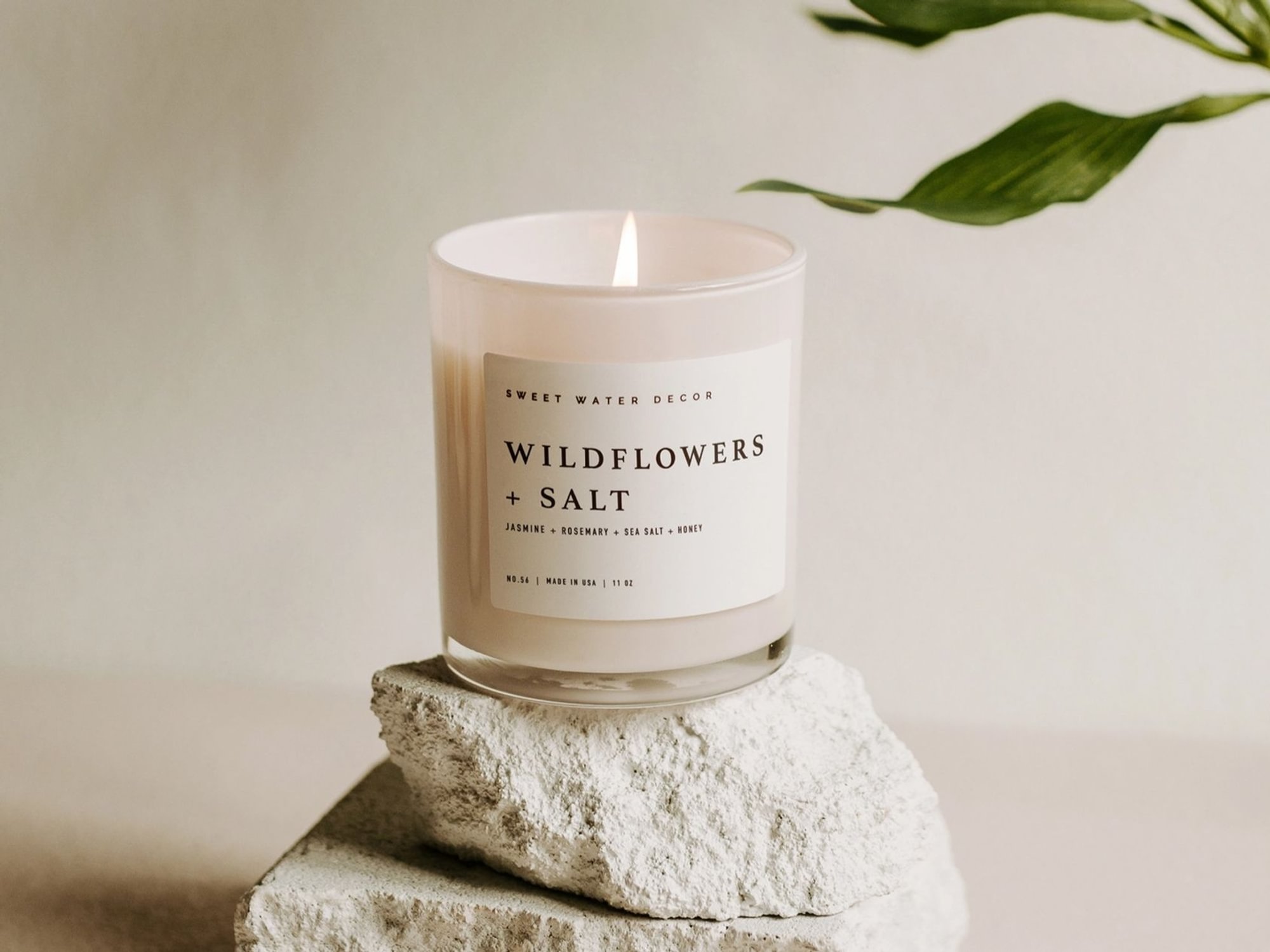 Wildflowers and Salt 11 oz Soy Candle - Home Decor & Gifts