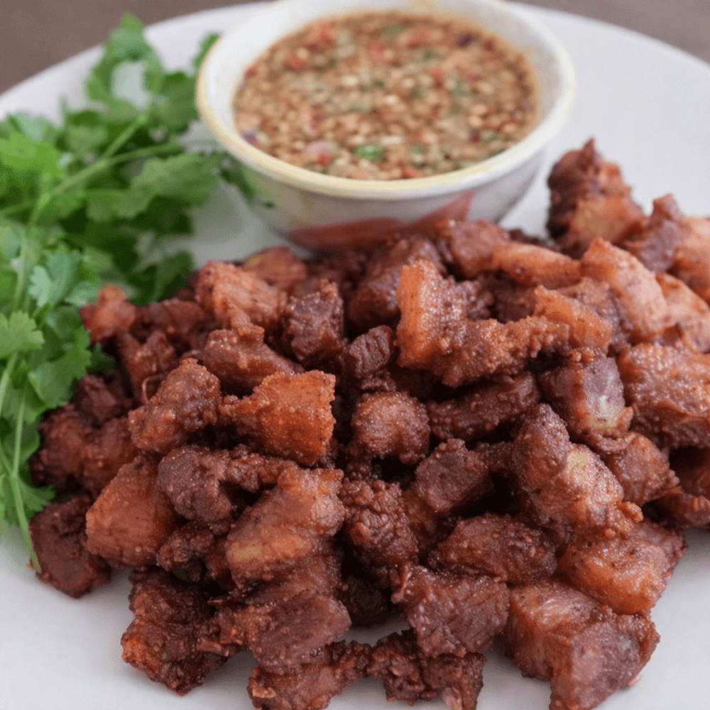 Crispy Pork Belly with Spicy Lime Sauce