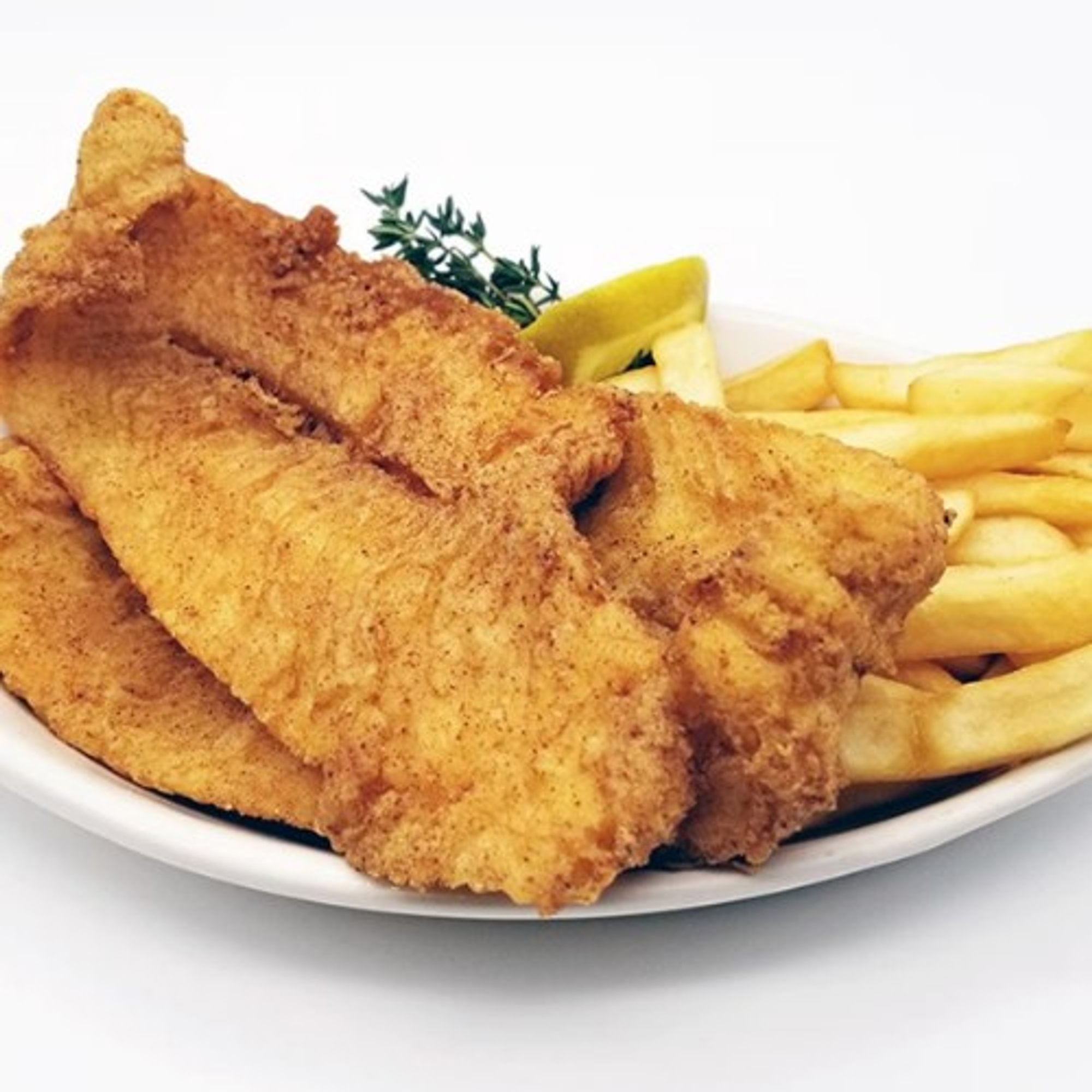 Fried Fish with Fries