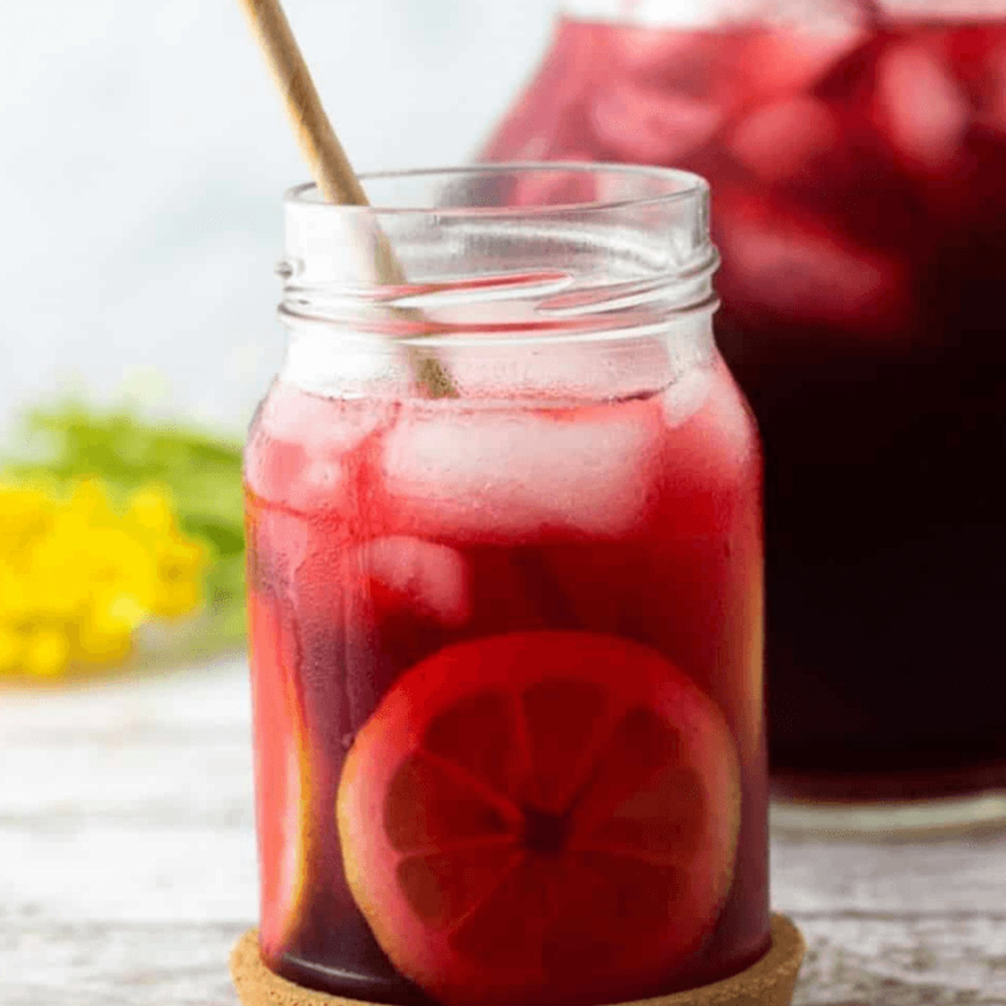 Hibiscus Honey Chai (Iced)
