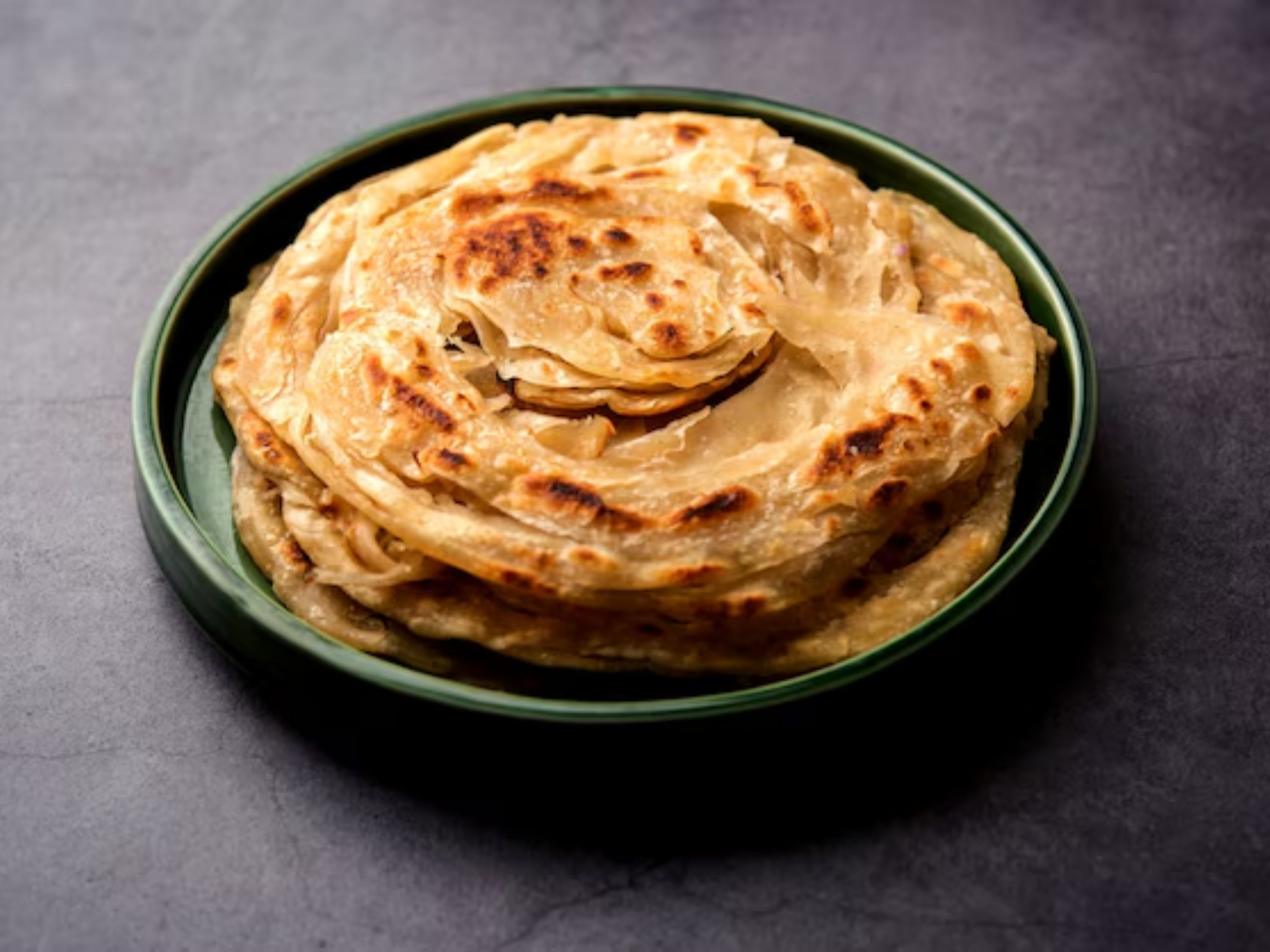 Malabar Paratha (2 Pcs) With Veg Salna