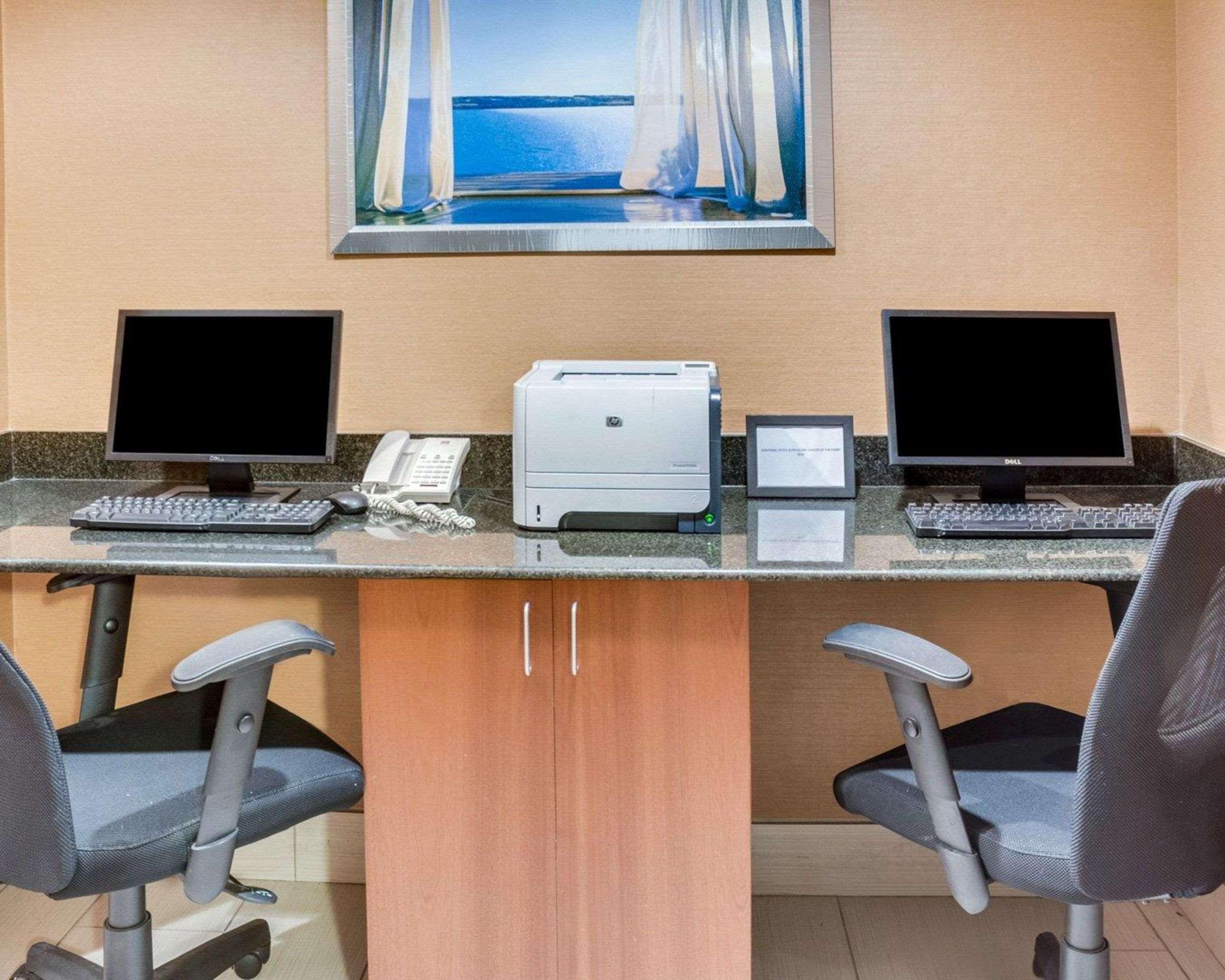 Business center with free wireless Internet access