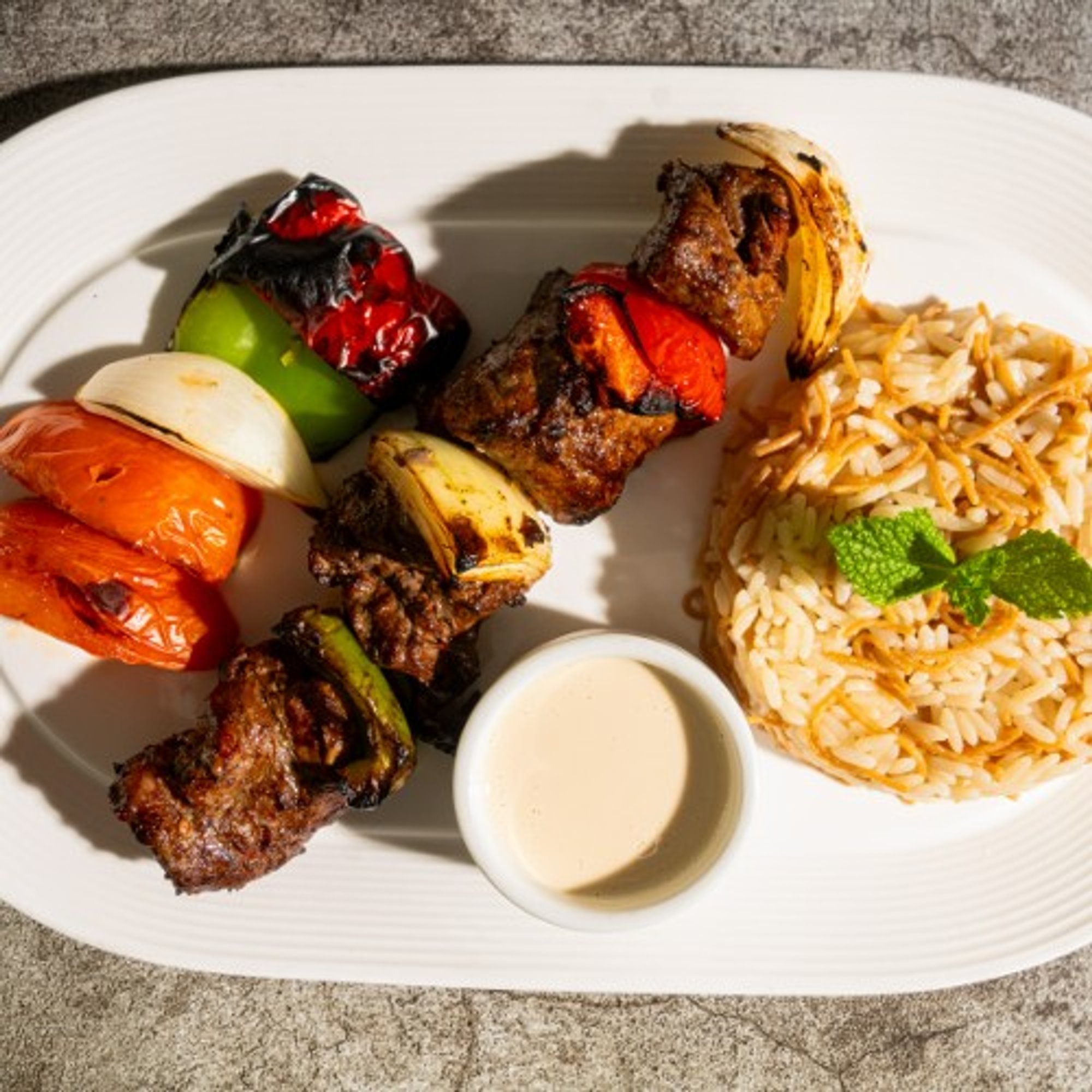 Beef Kabob Plate