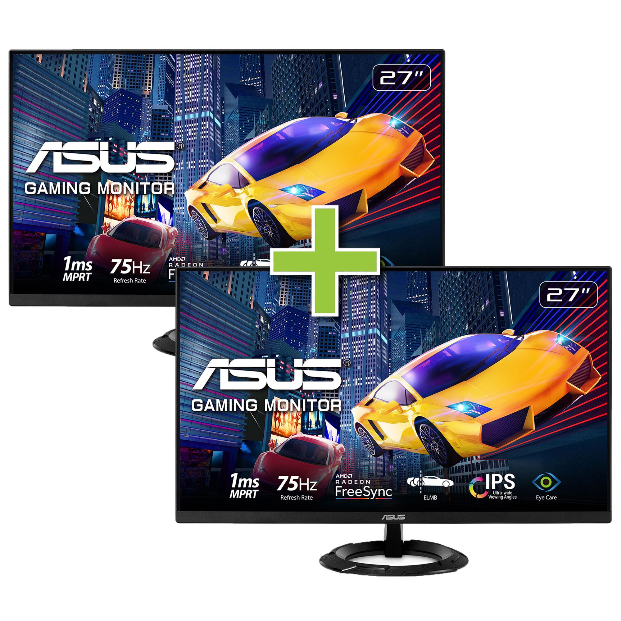 Two ASUS 27" Gaming Monitors